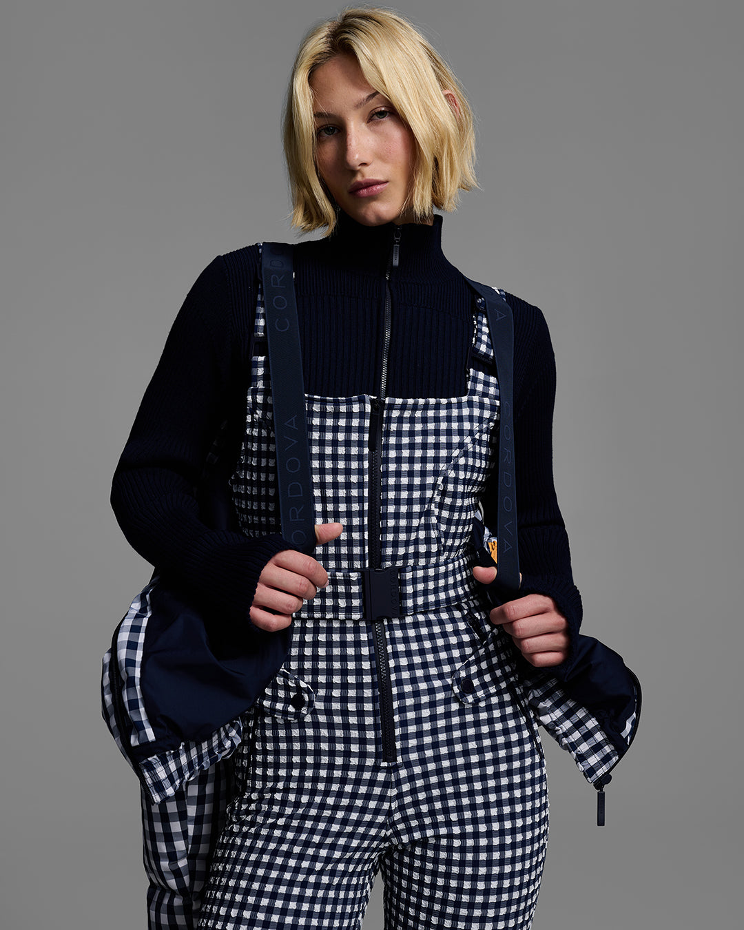 Cortina Gingham Down Ski Jacket W