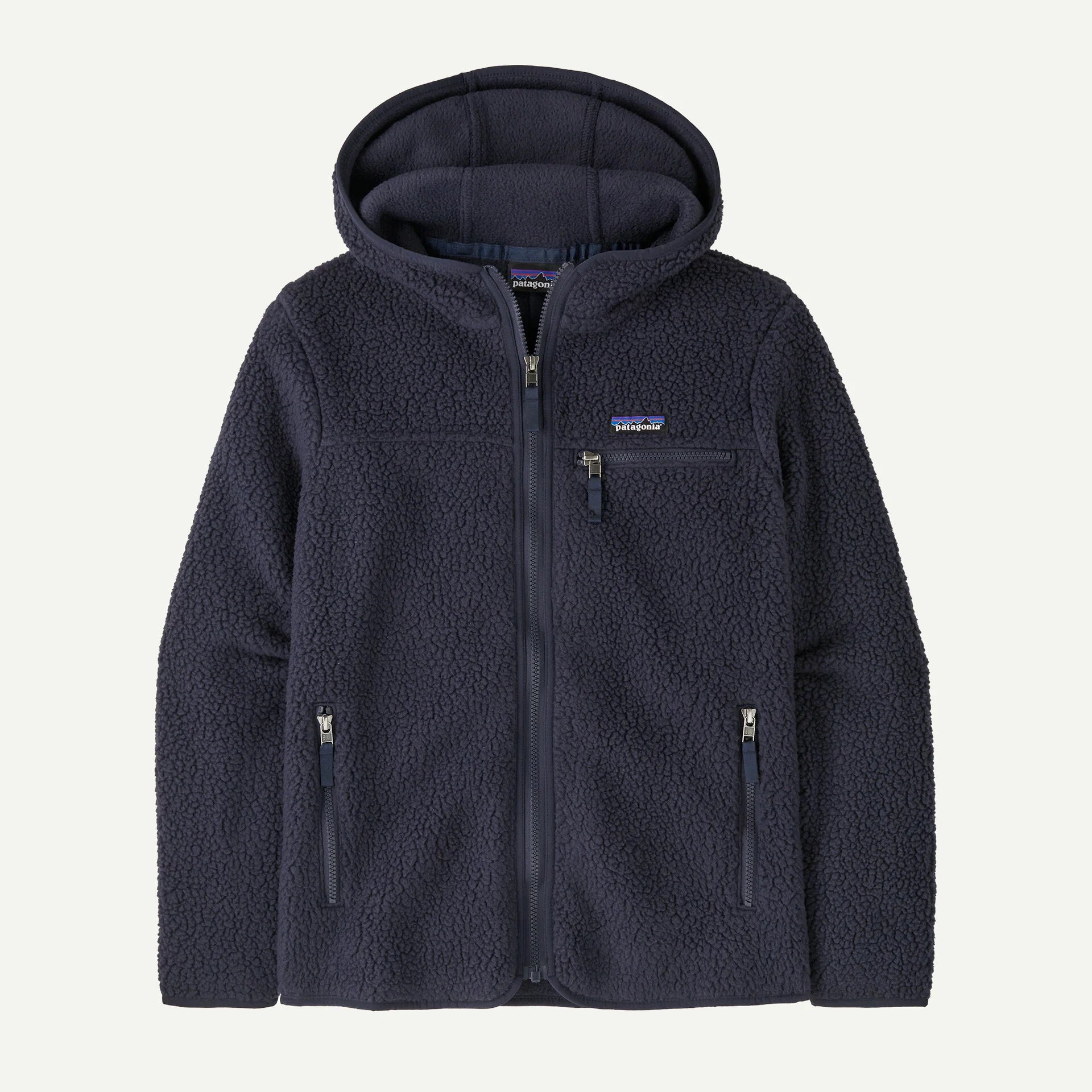 sunken blue Retro Pile Hoody W