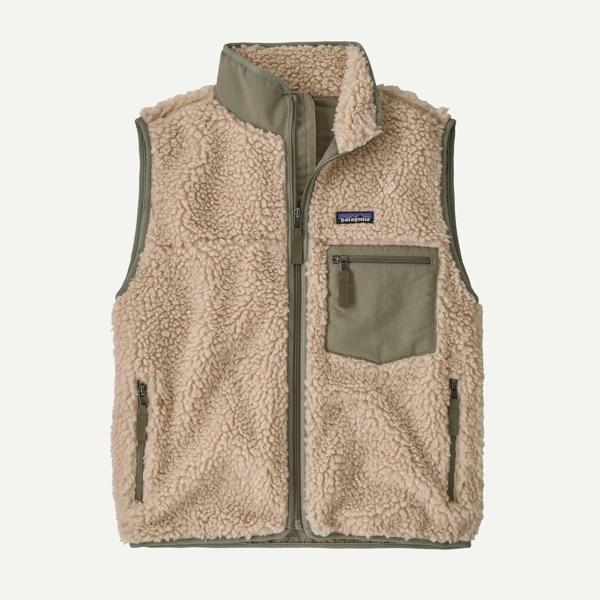 dark natural/river rock green Classic Retro-X Fleece Vest Wmn