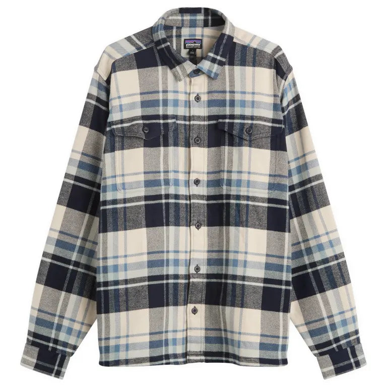 hibernate: sunken blue Fjord Flannel Shirt Man