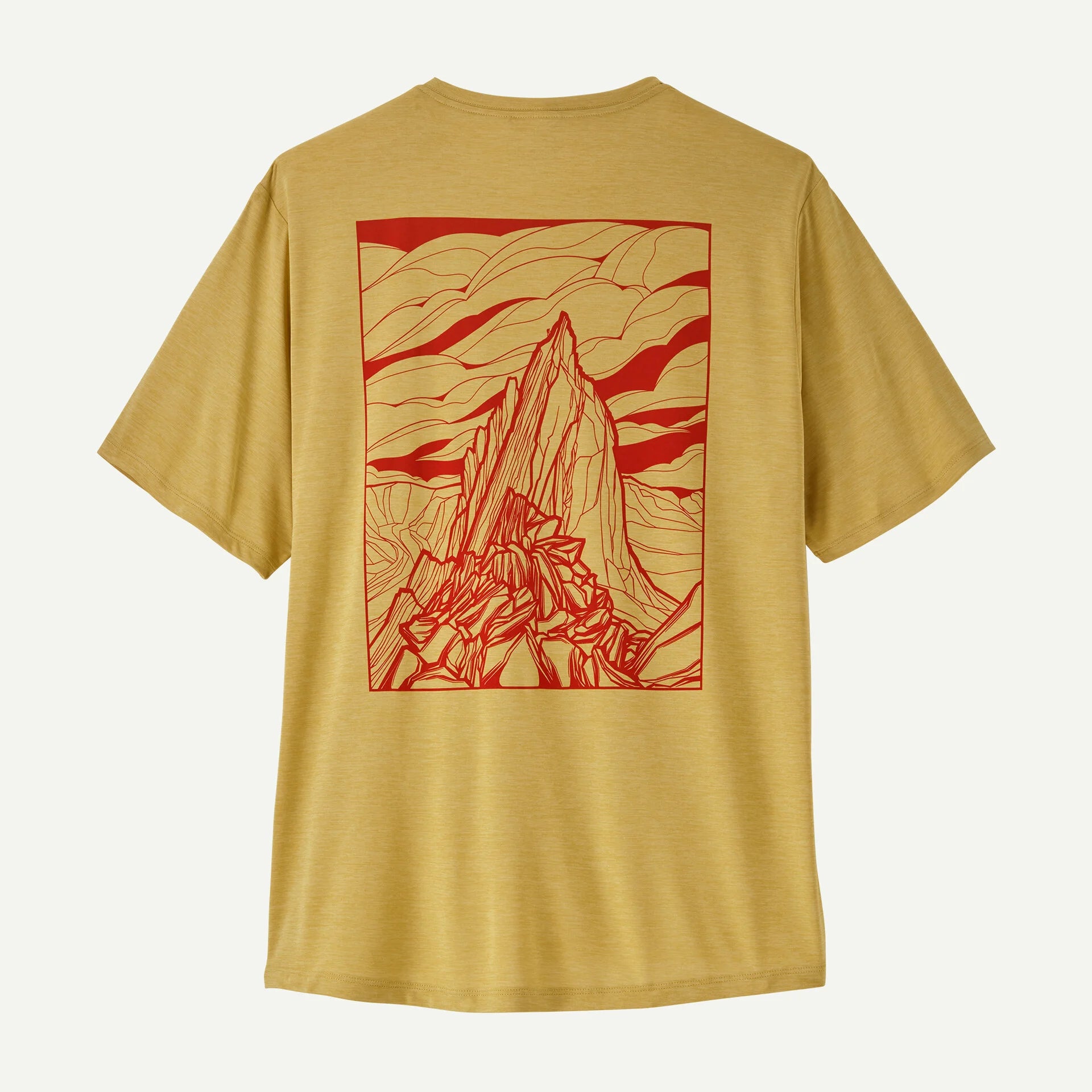limestone yellow/light limestone x-dye Capilene Cool Daily Shirt - Cloud Crag Man