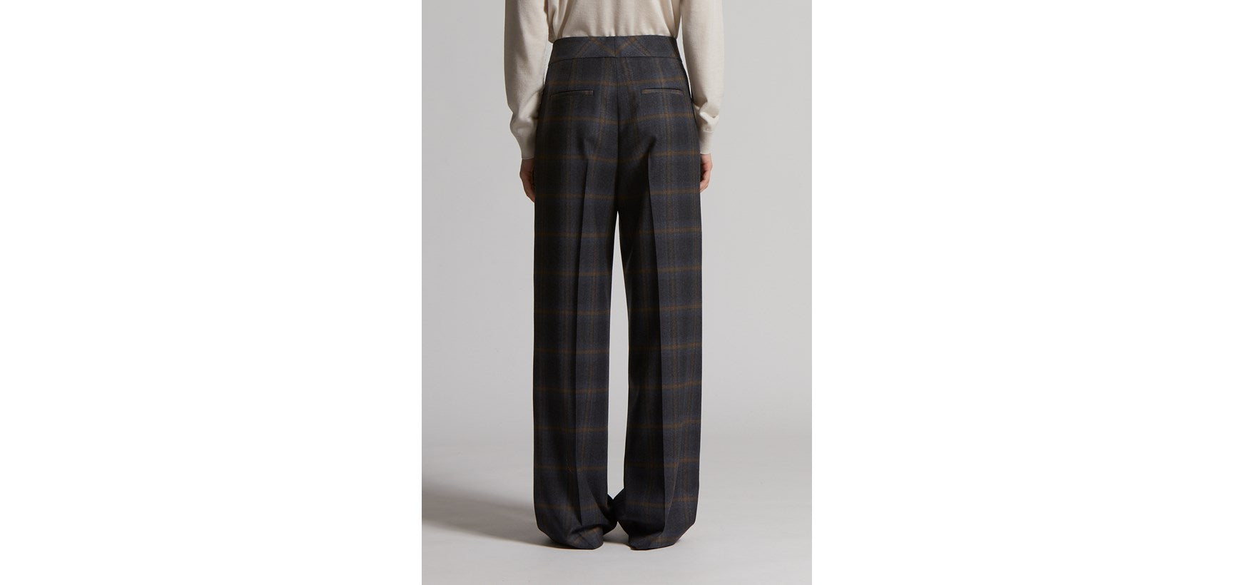 Pantalone Flanella Quadri Lana W