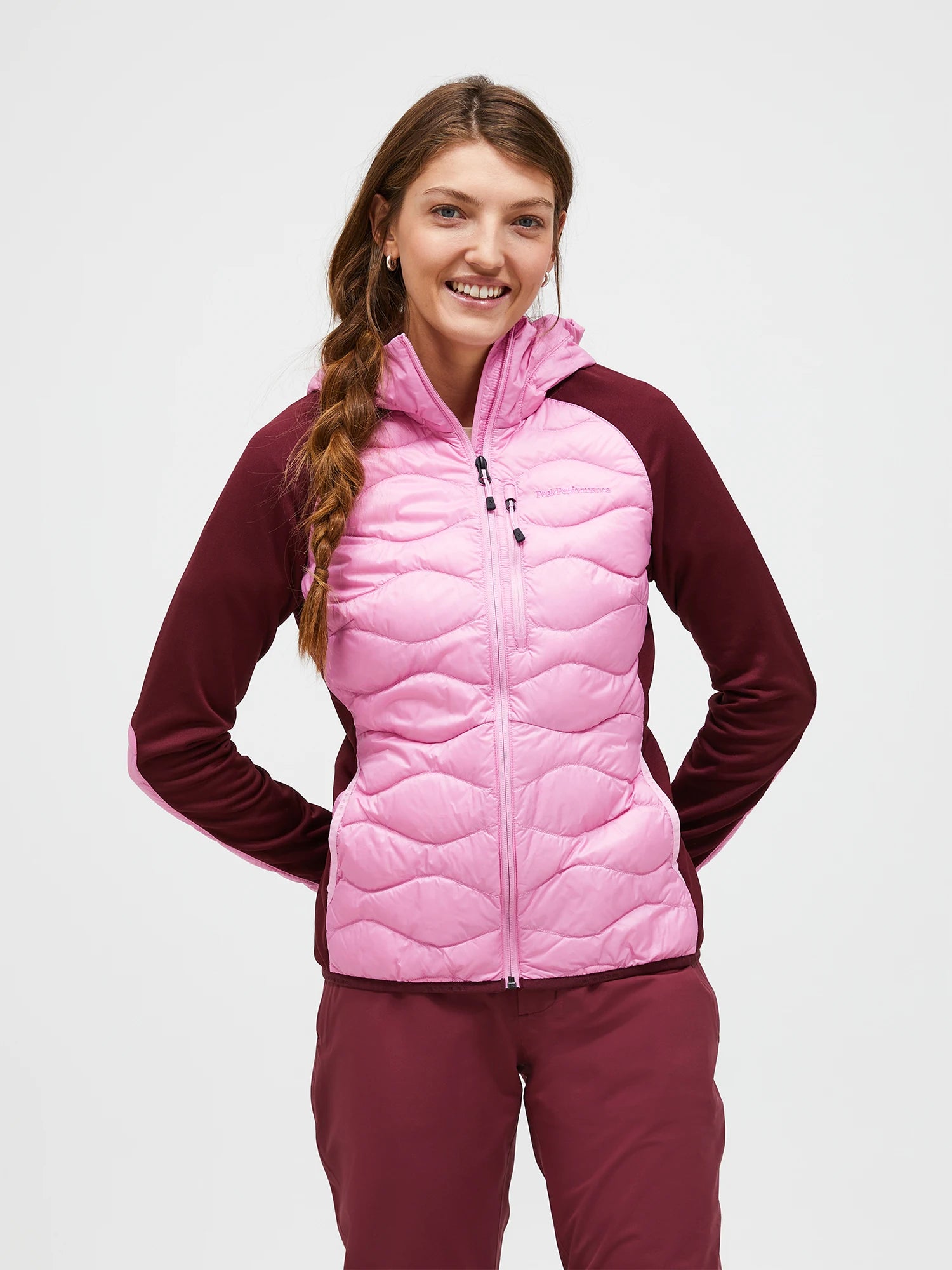 Helium Down Hybrid Hood Wmn