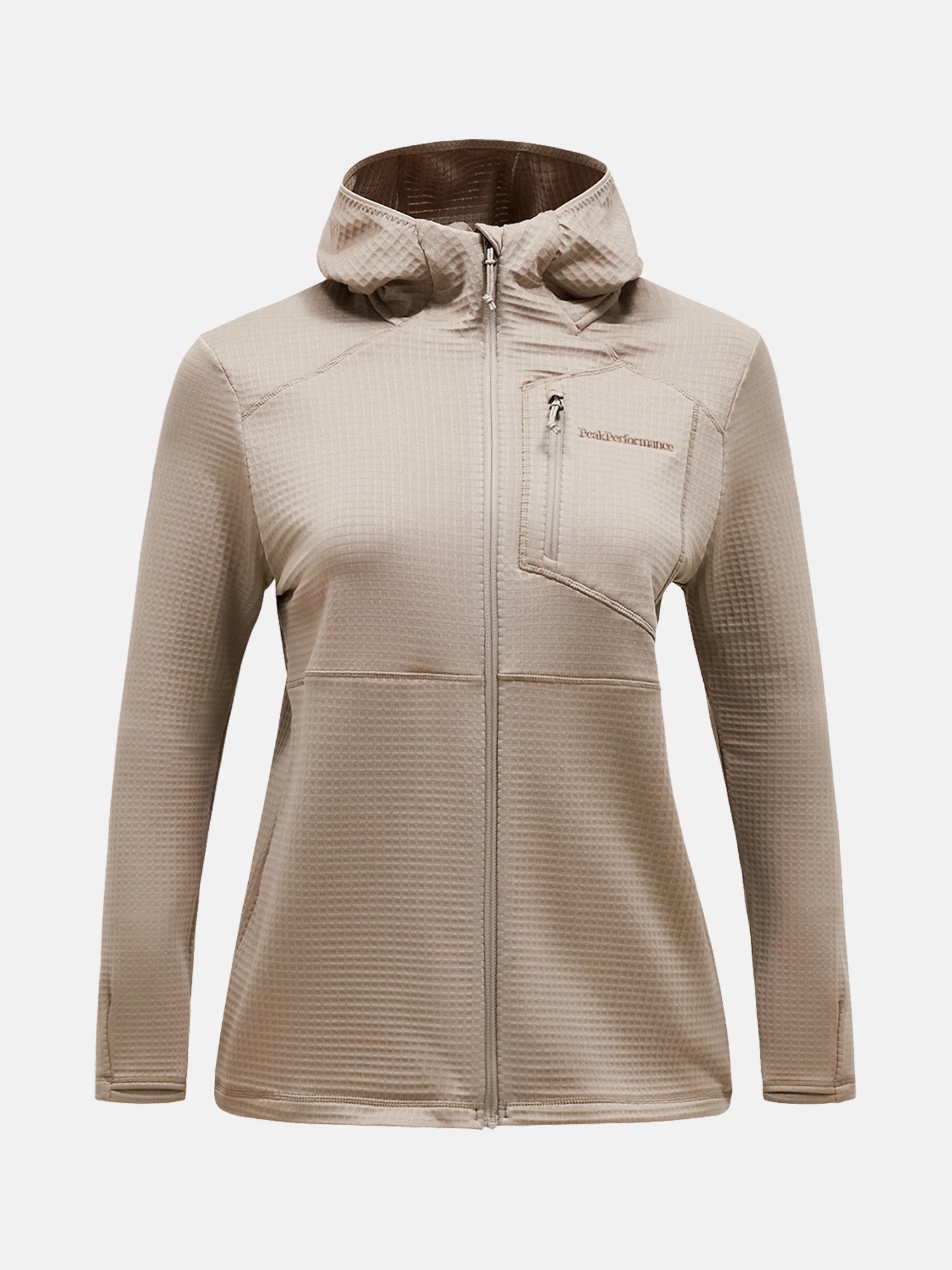 avid beige Trail Polartec Zip Hood W