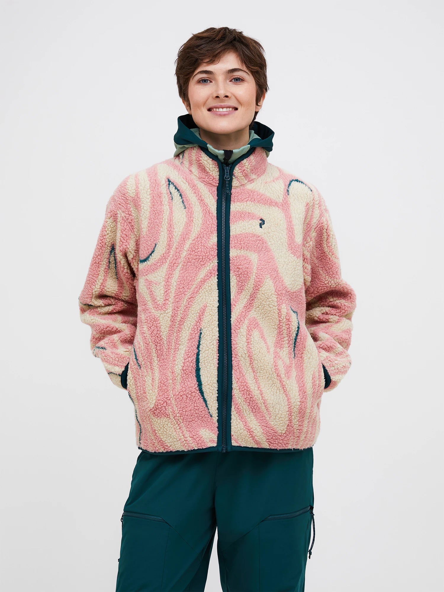Graphic Pile Jacket Wmn