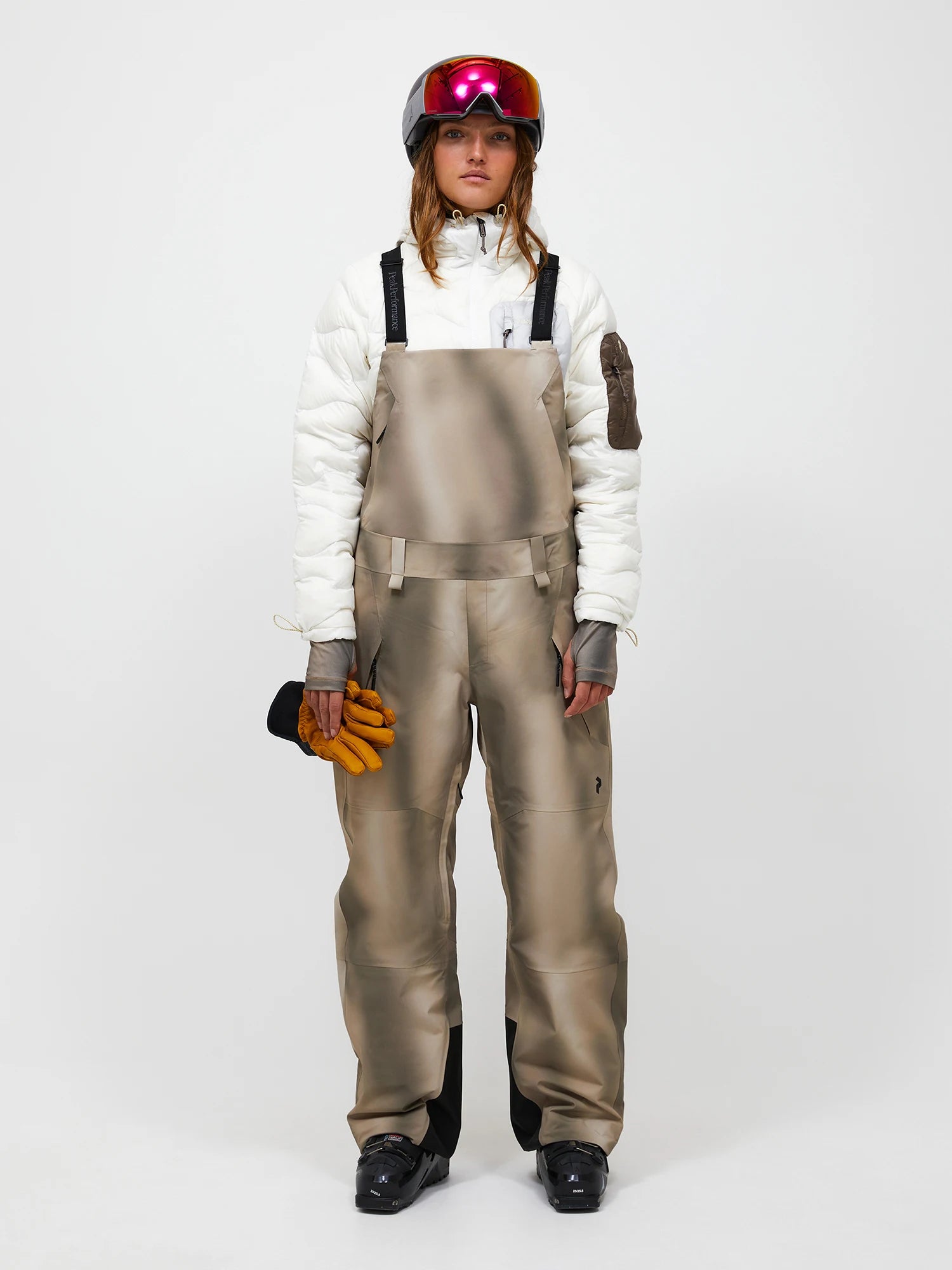 Edge 3L AOP Shell Bib Pants Wmn