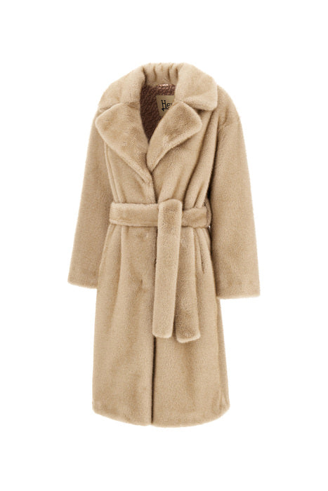 Coat In Alternative Mink Fur W
