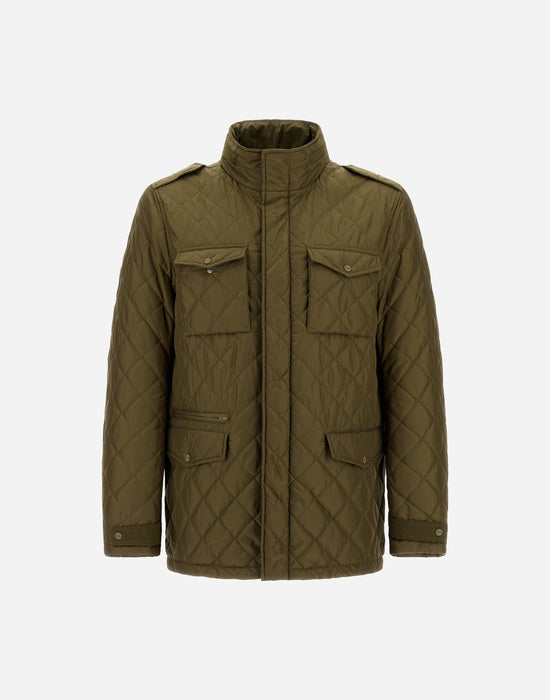 verde militare Field Jacket Trapunti Rombo M