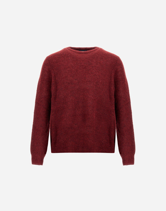 bordeaux Alpaca Mix Crew-neck M