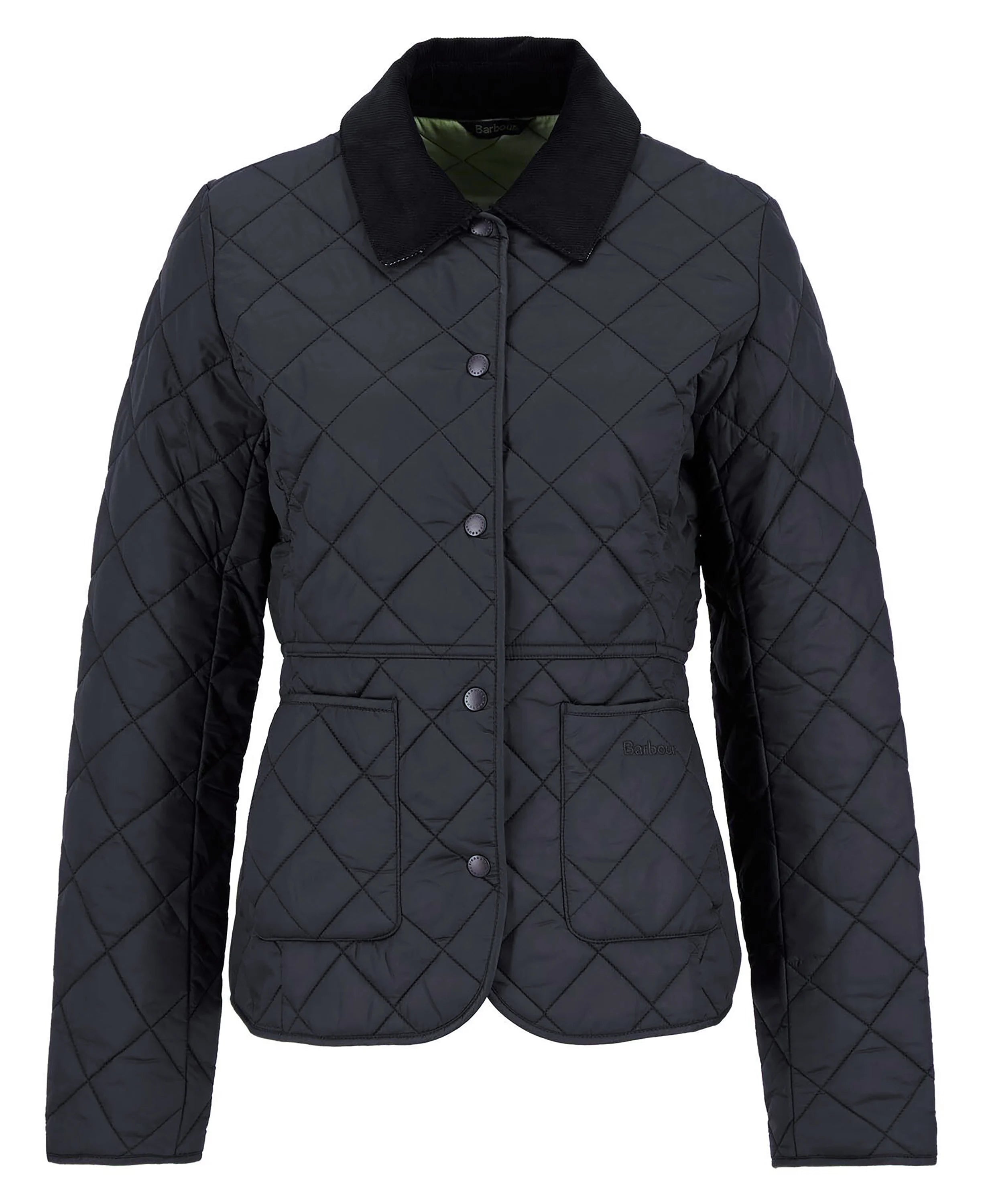 black/olive Deveron Quilt Jacket Wmn