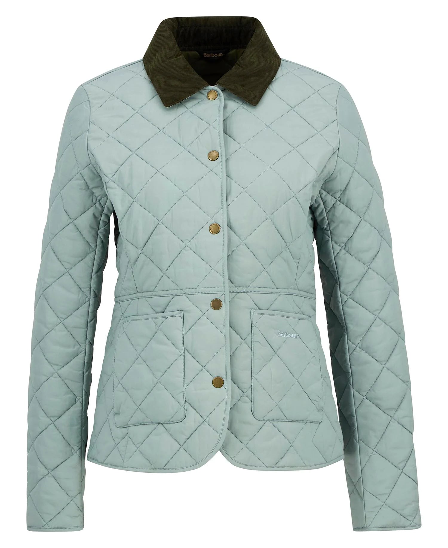 blue sage/olive Deveron Quilt Jacket Wmn