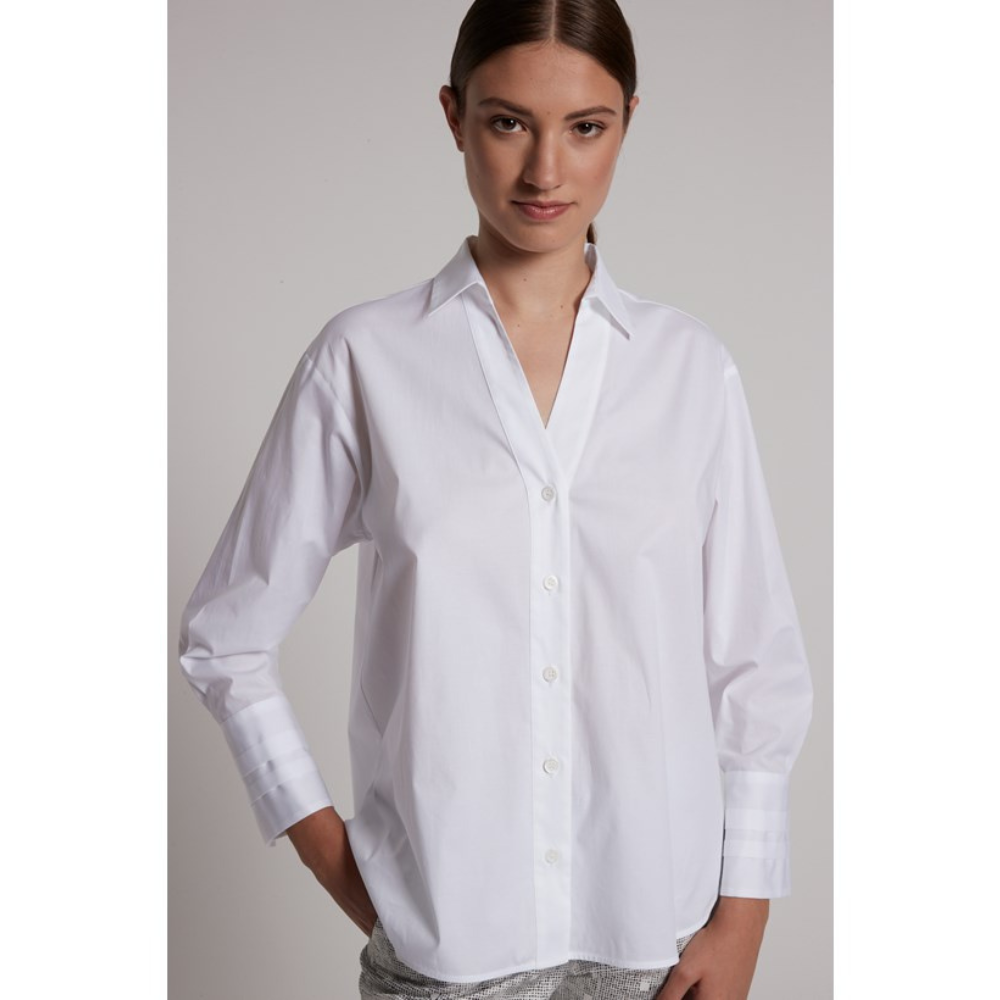 Camicia Popeline Bianco W