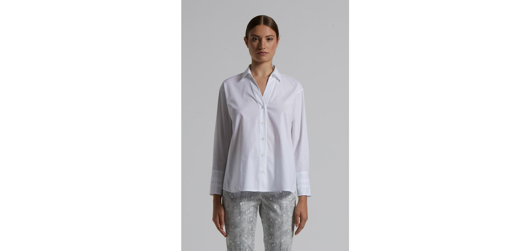 Camicia Popeline Bianco W