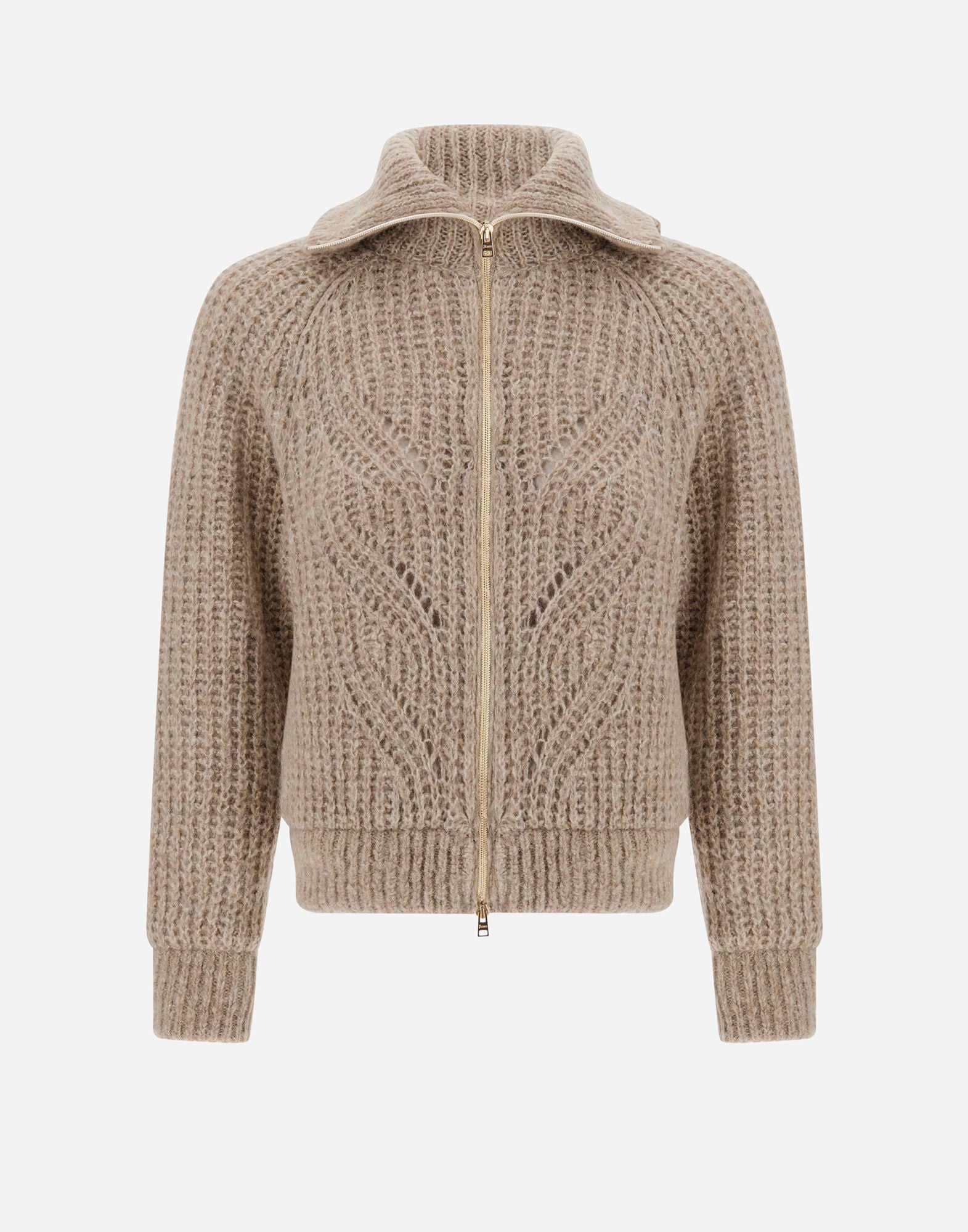 Zip Cardigan In Angel W