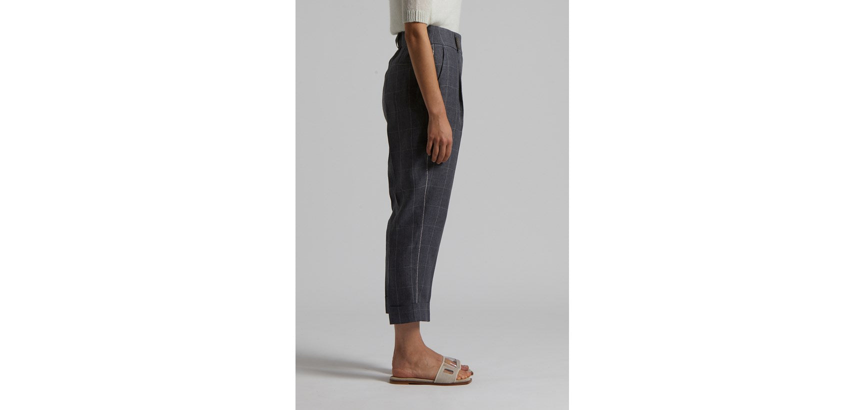 Pantalone Tela Lino Finestrata W