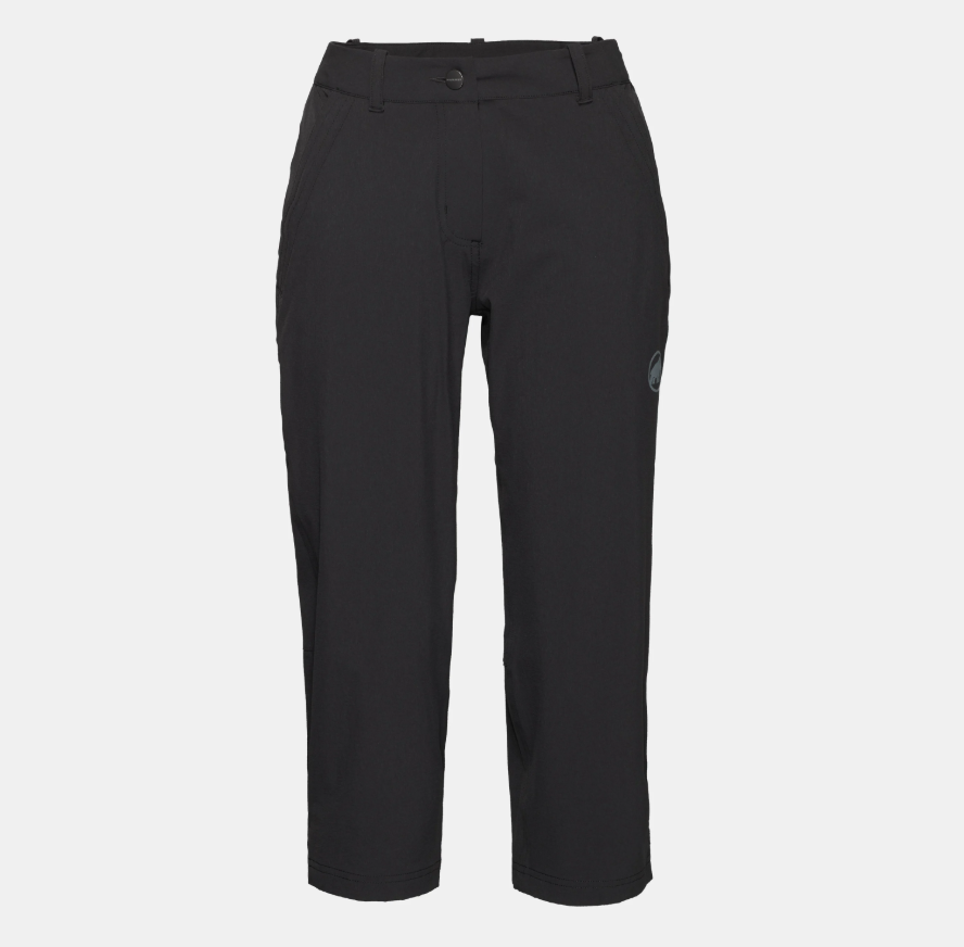 black Hiking V Capri Pants W