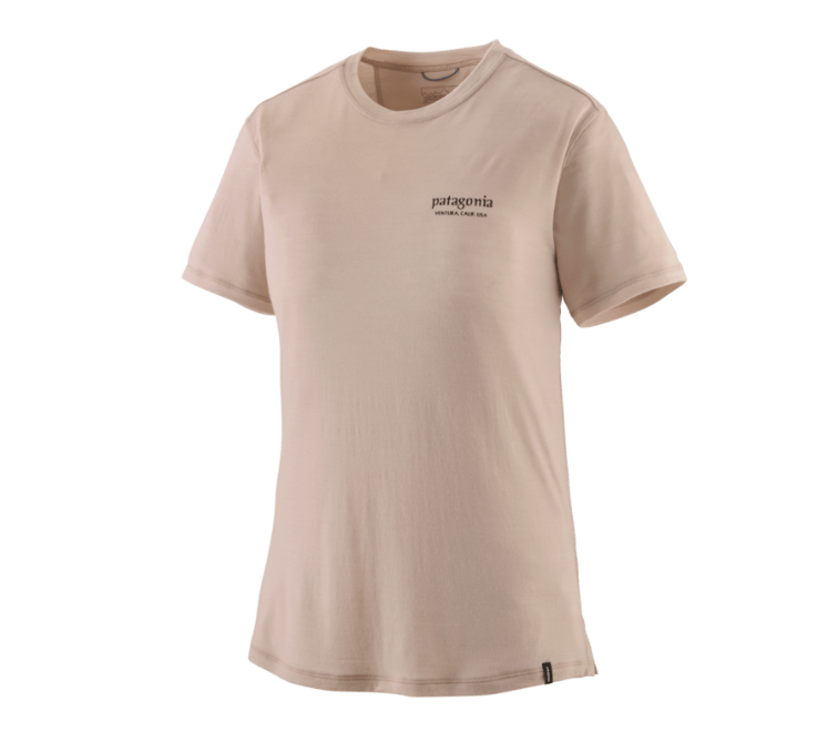 heritage header/shroom taupe Capilene Cool Merino Graphic Shirt Wmn