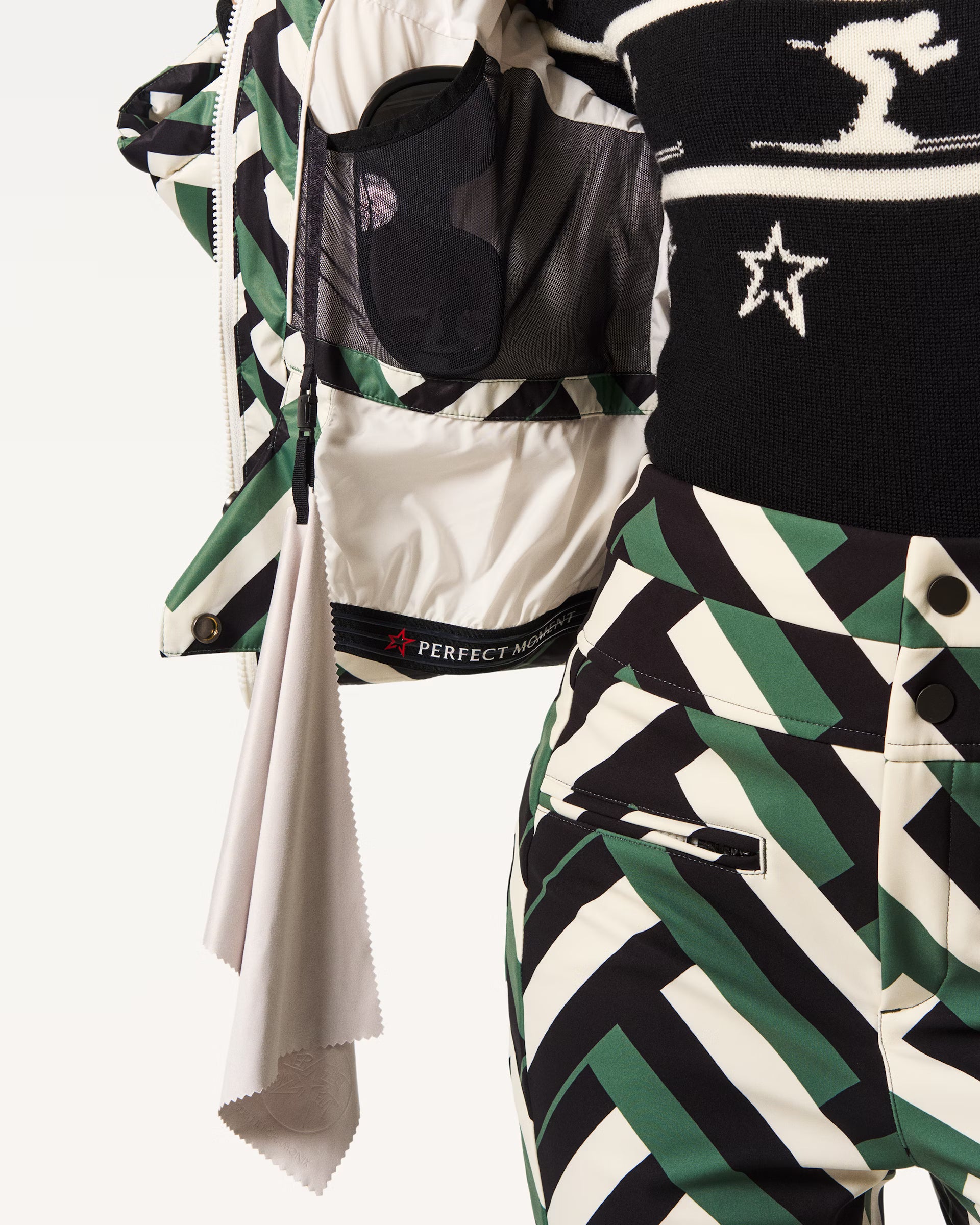 Polar Flare Ski Jacket Print W