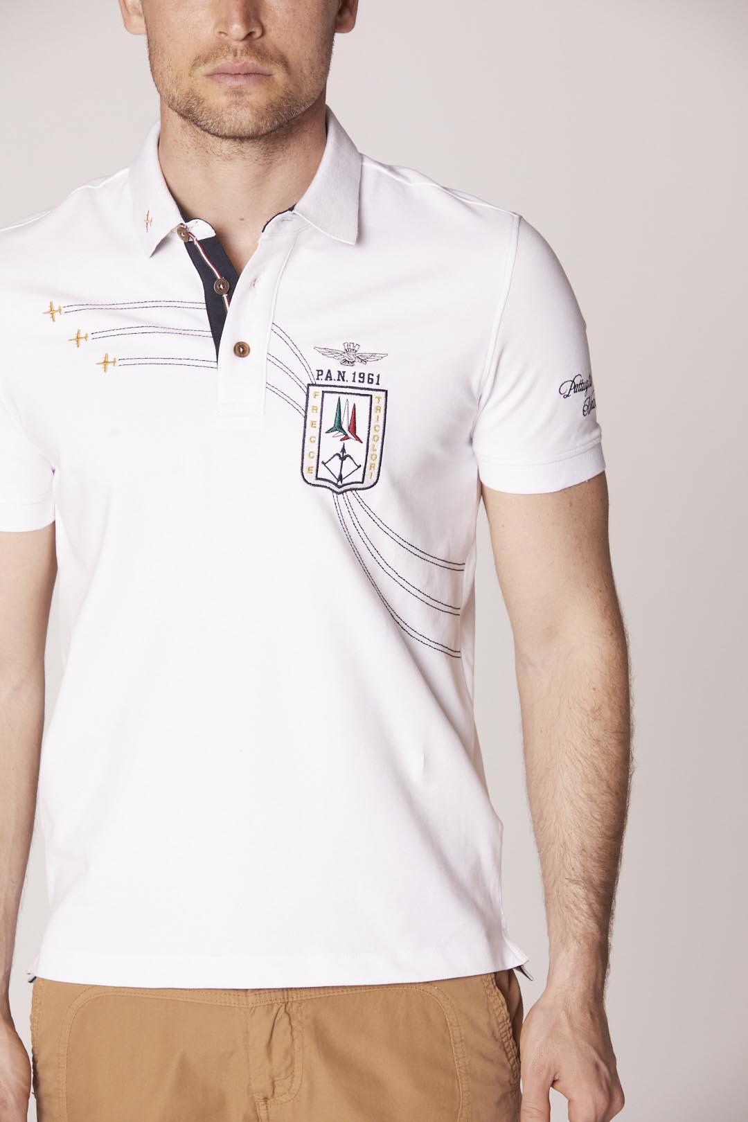 Frecce Tricolori embroidered polo