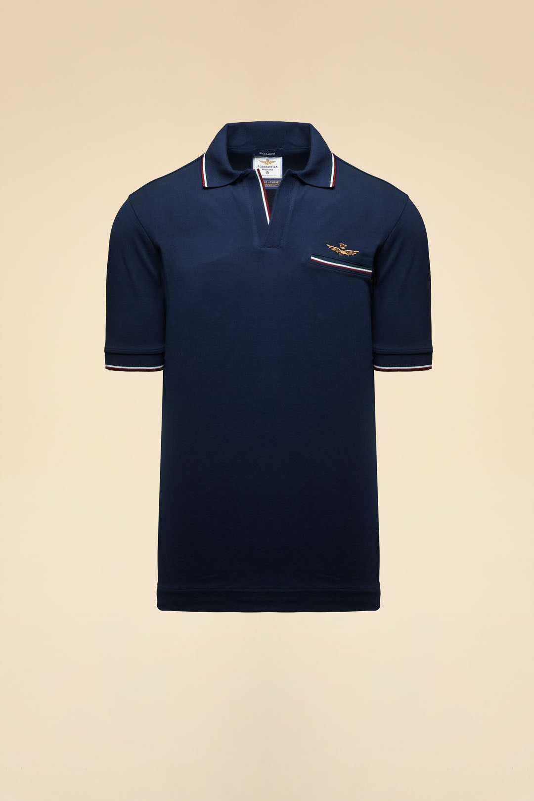 Polo Shirt Open Collar and Chest Pocket Man