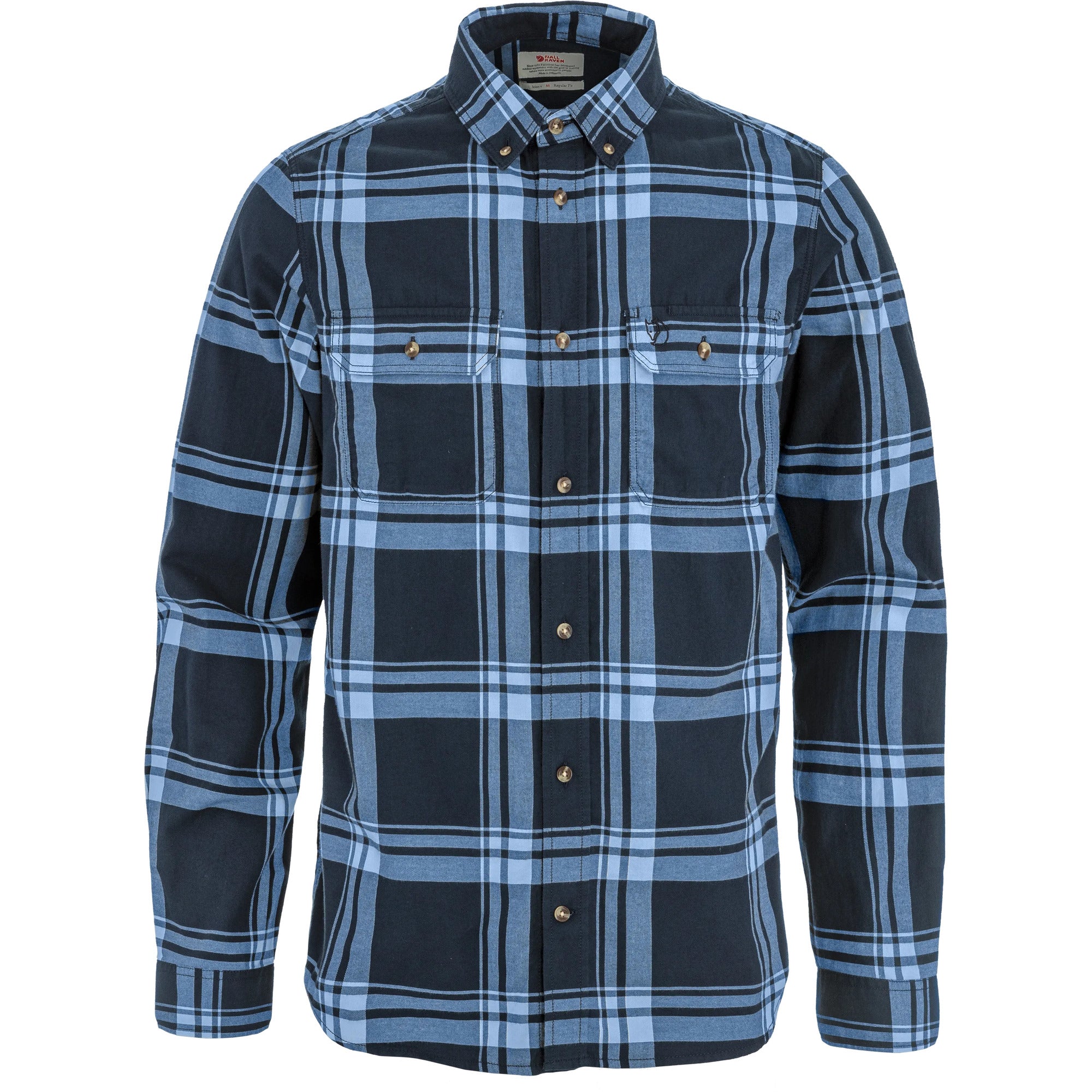 dark navy/chalk white Övik Lite Flannel Shirt Man