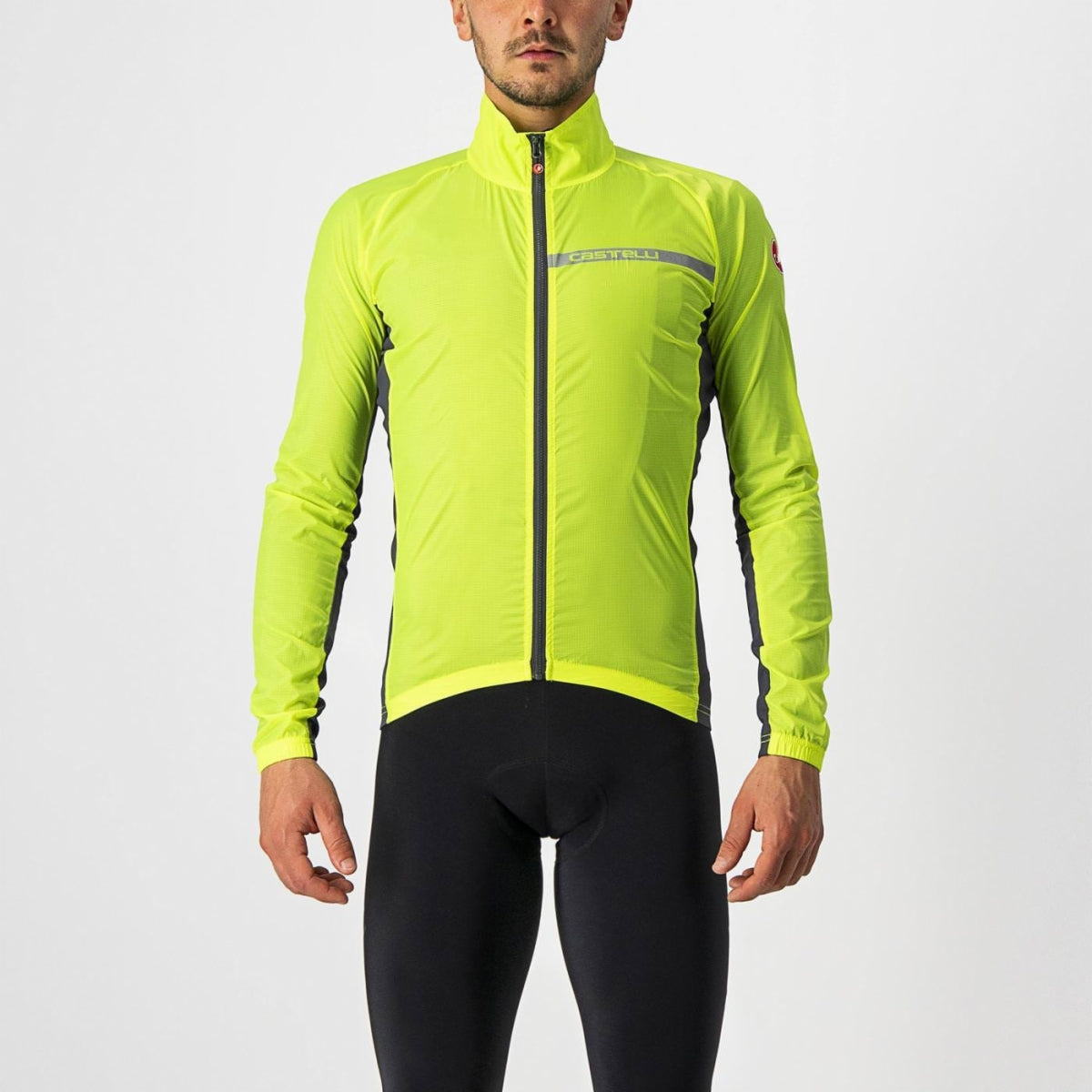 yellow fluo/dark gray Squadra Strech Jkt M