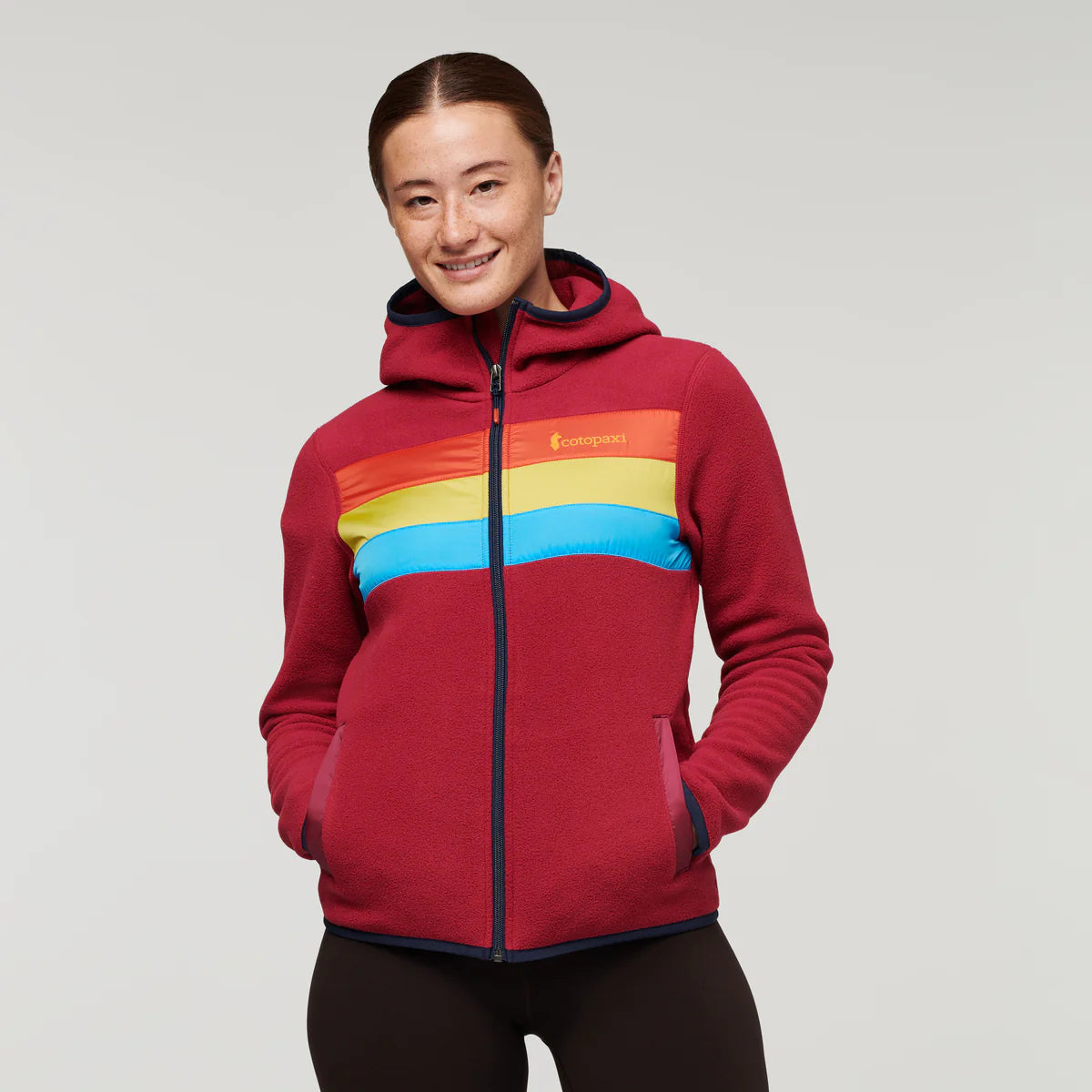 Teca Fleece Hooded Full Zip Jacket W