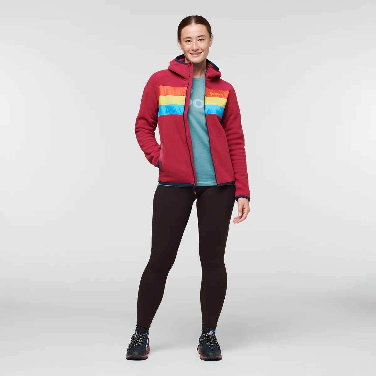 Teca Fleece Hooded Full Zip Jacket W