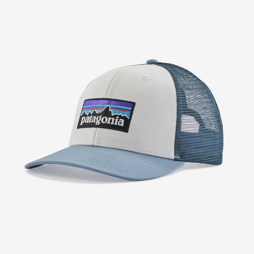 white/light plume grey P-6 Logo Trucker Hat