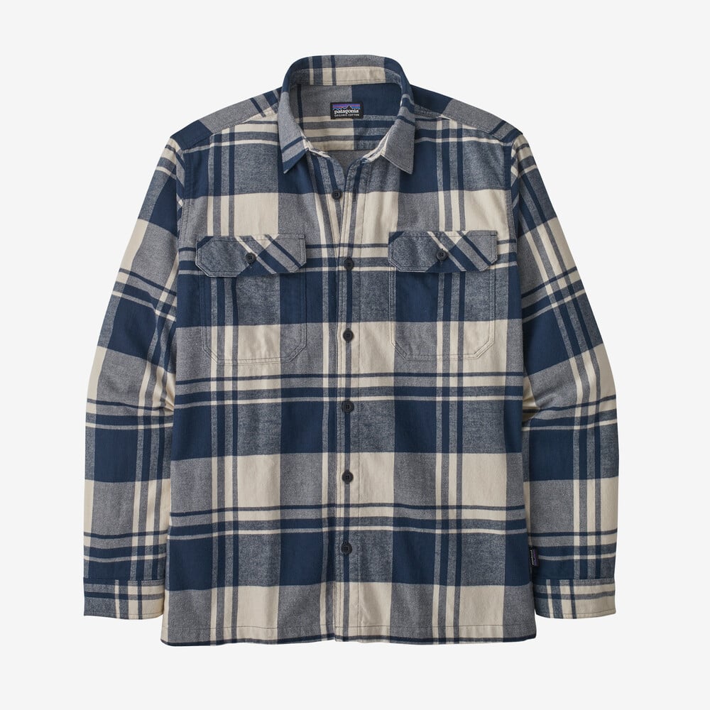 L/S Organic Cotton MW Fjord Flannel Shirt Men | BOTËGHES LAGAZOI