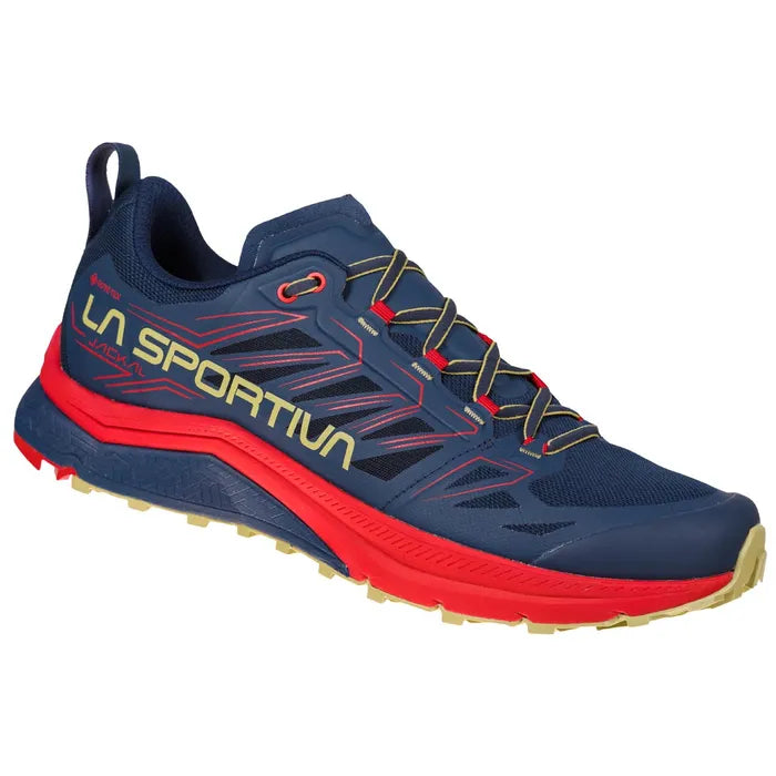 night blue/tango red La Sportiva Jackal GTX Shoes Man | Lagazoi Shop | BOTËGHES LAGAZOI