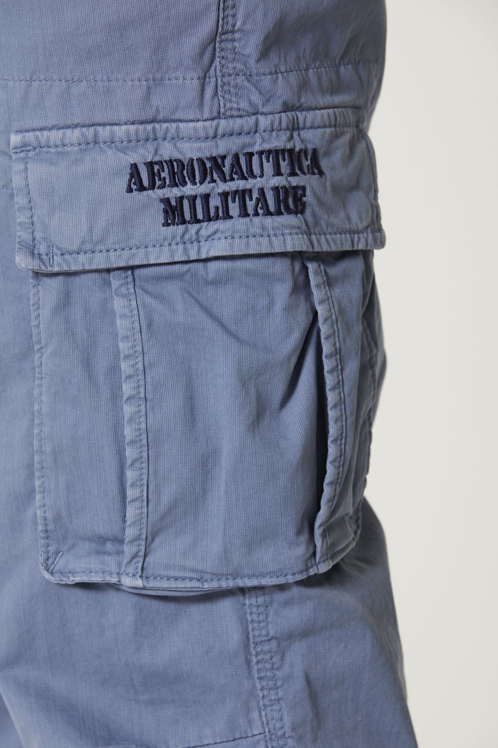 Cargo trousers in stretch gabardine