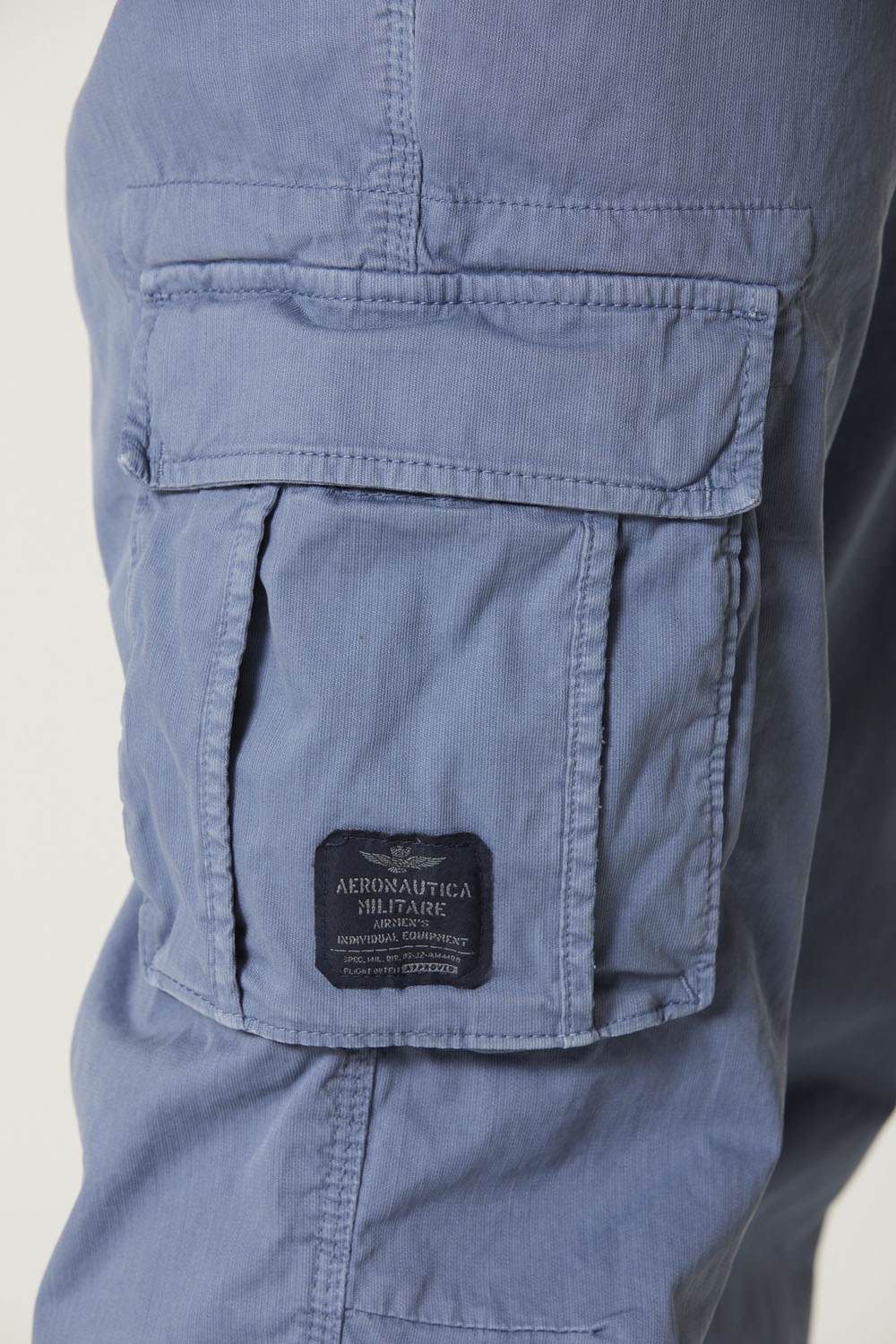 Cargo trousers in stretch gabardine