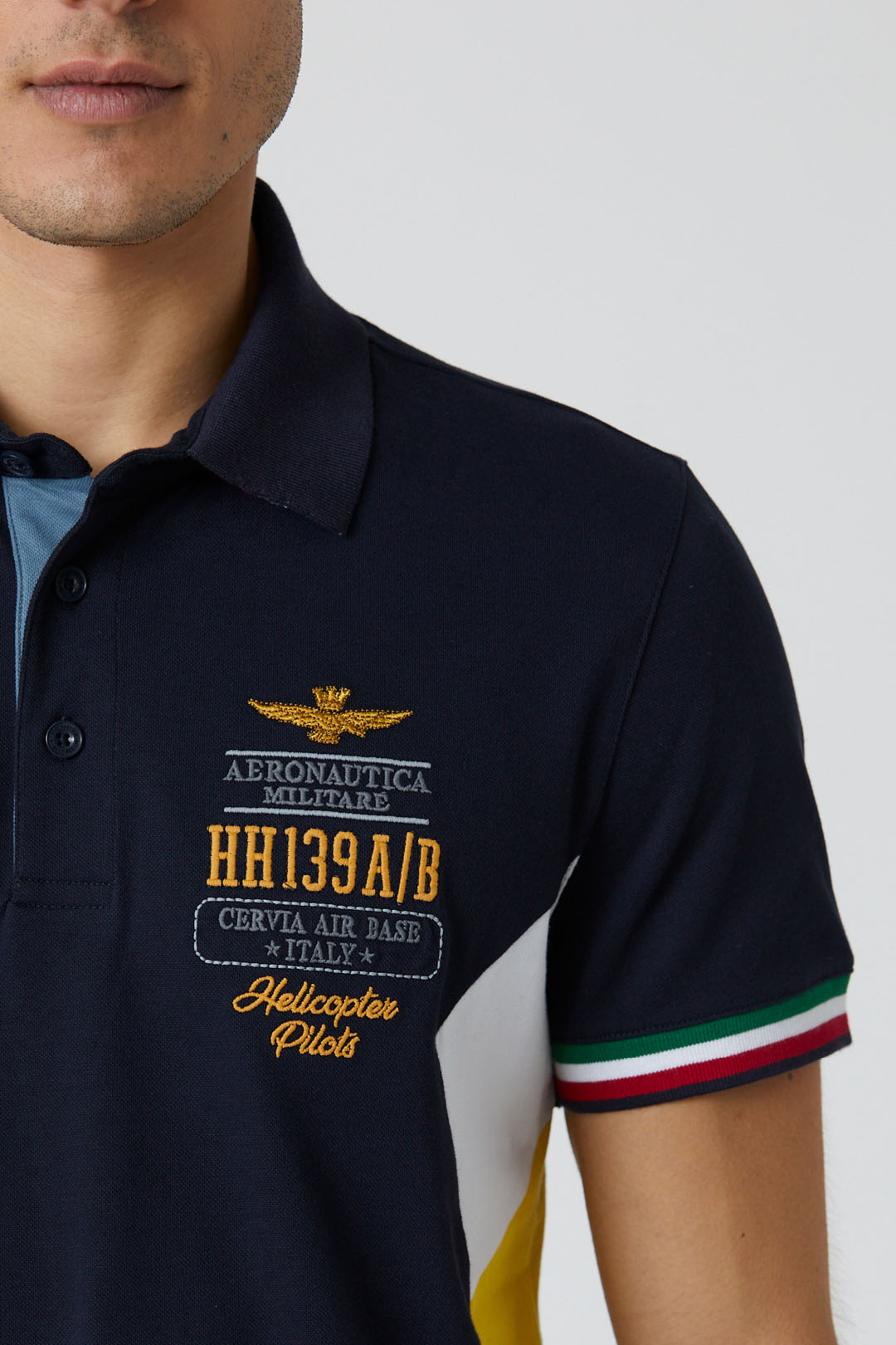 15th Wing Polo Tricolor Details