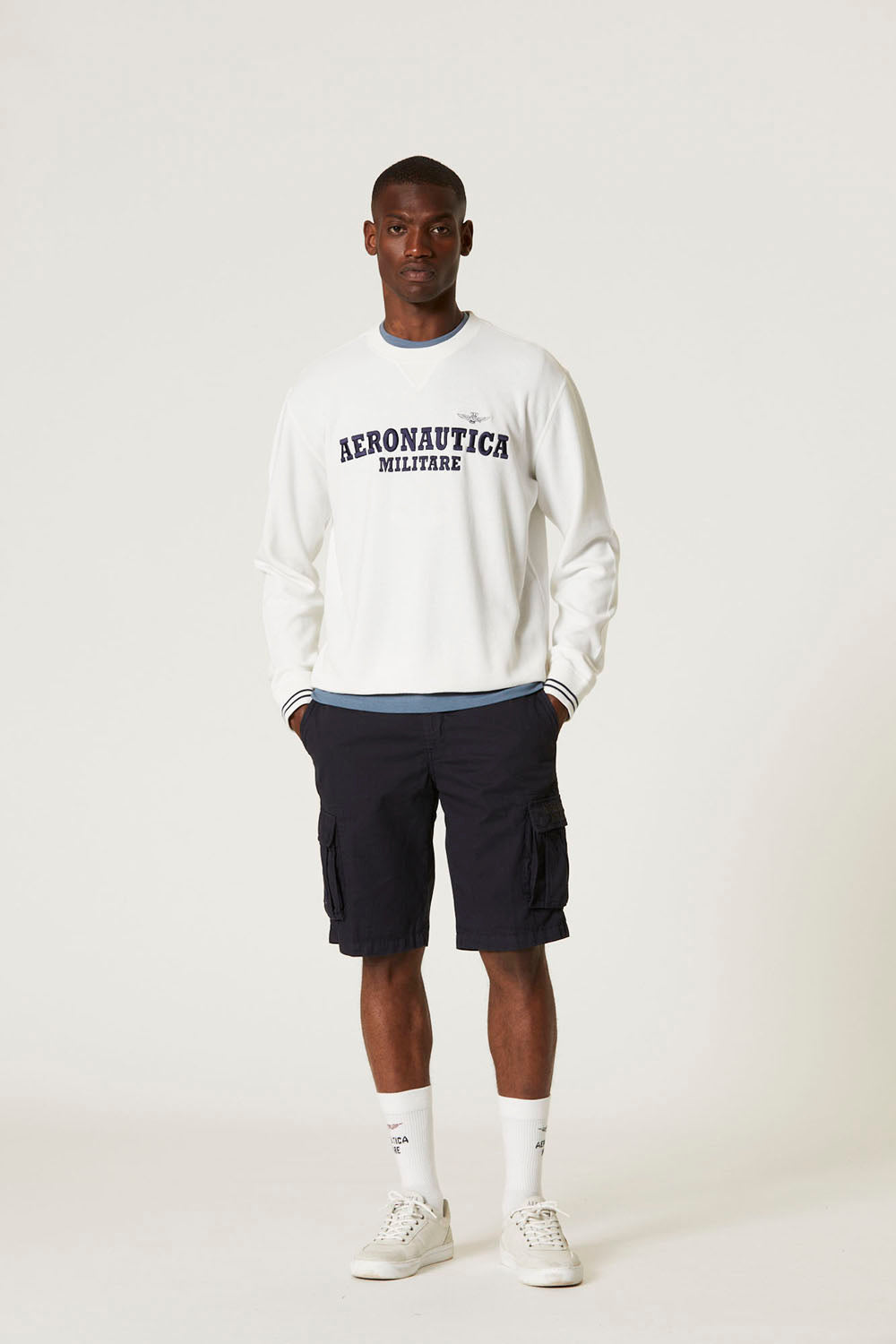 Cotton gabardine Bermuda shorts Men