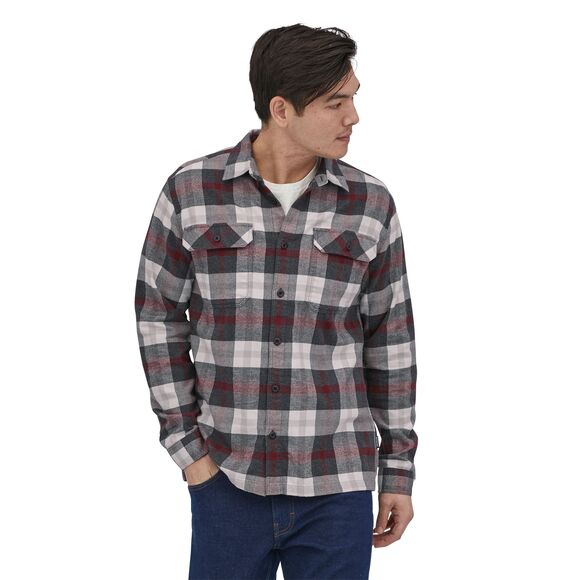 L/S Organic Cotton MW Fjord Flannel Shirt Men | BOTËGHES LAGAZOI