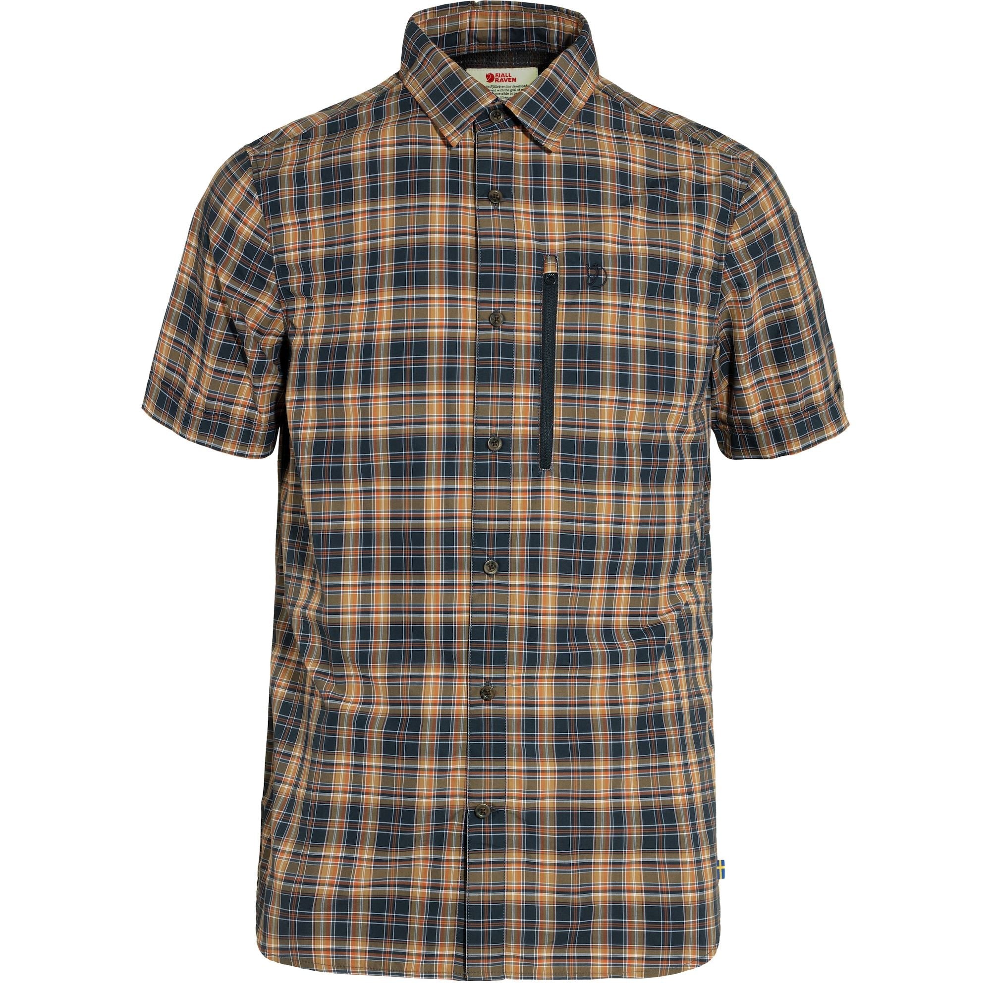 dark navy/buckwheat brown Abisko Hike Shirt SS M