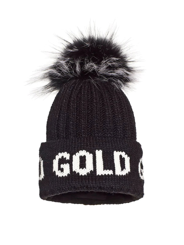 Goldbergh HODD Beanie Real Raccoon Fur | Lagazoi Shop | BOTËGHES LAGAZOI