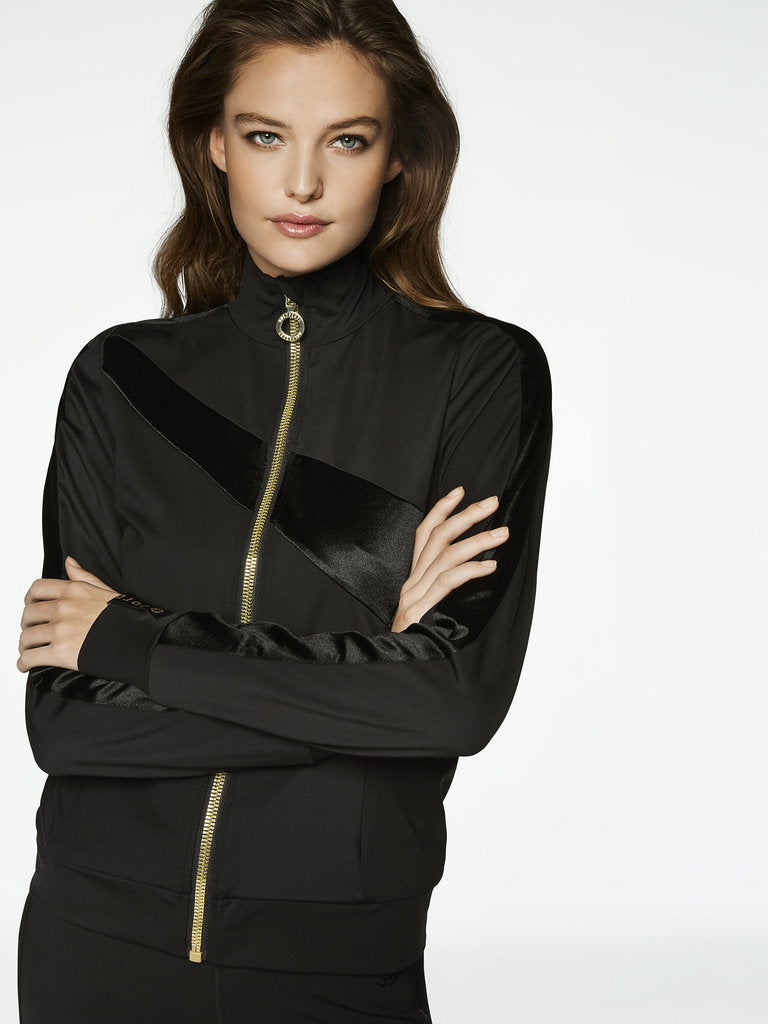 Orla Sporty cardigan with gold zipper | Goldbergh | BOTËGHES LAGAZOI