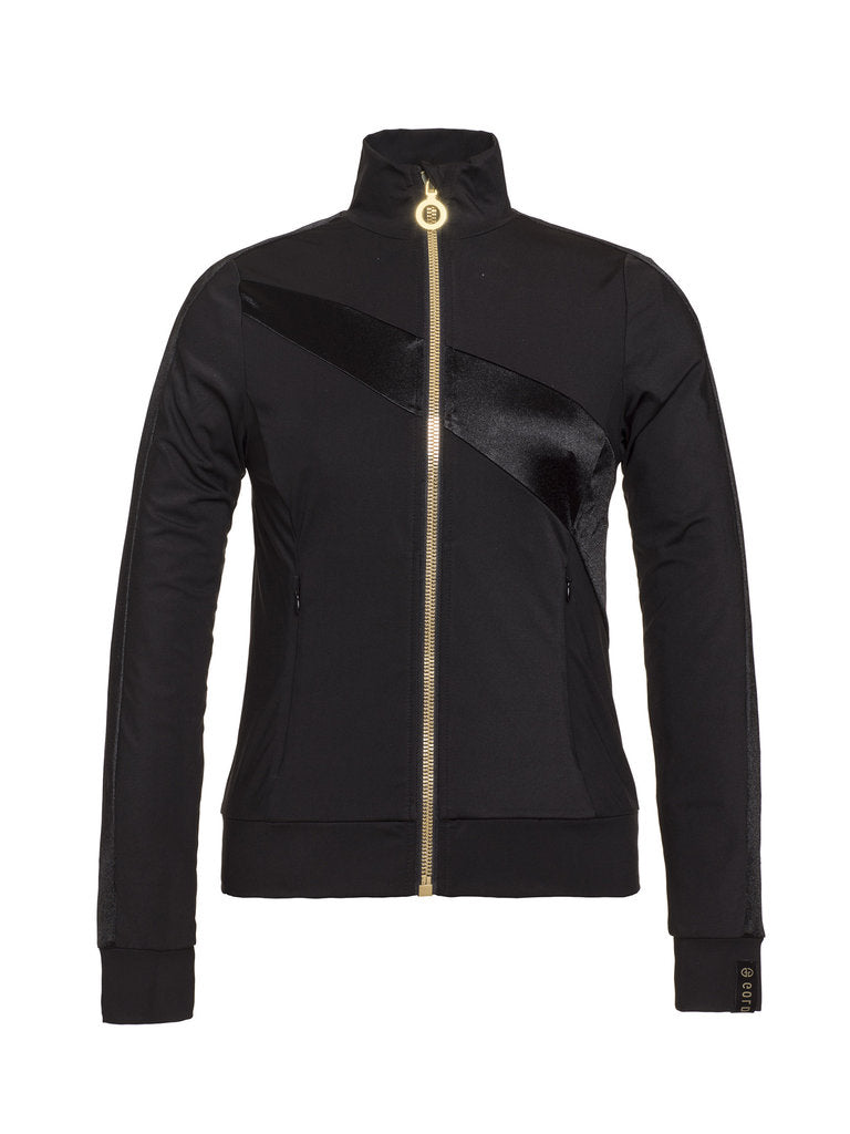 Orla Sporty cardigan with gold zipper | Goldbergh | BOTËGHES LAGAZOI