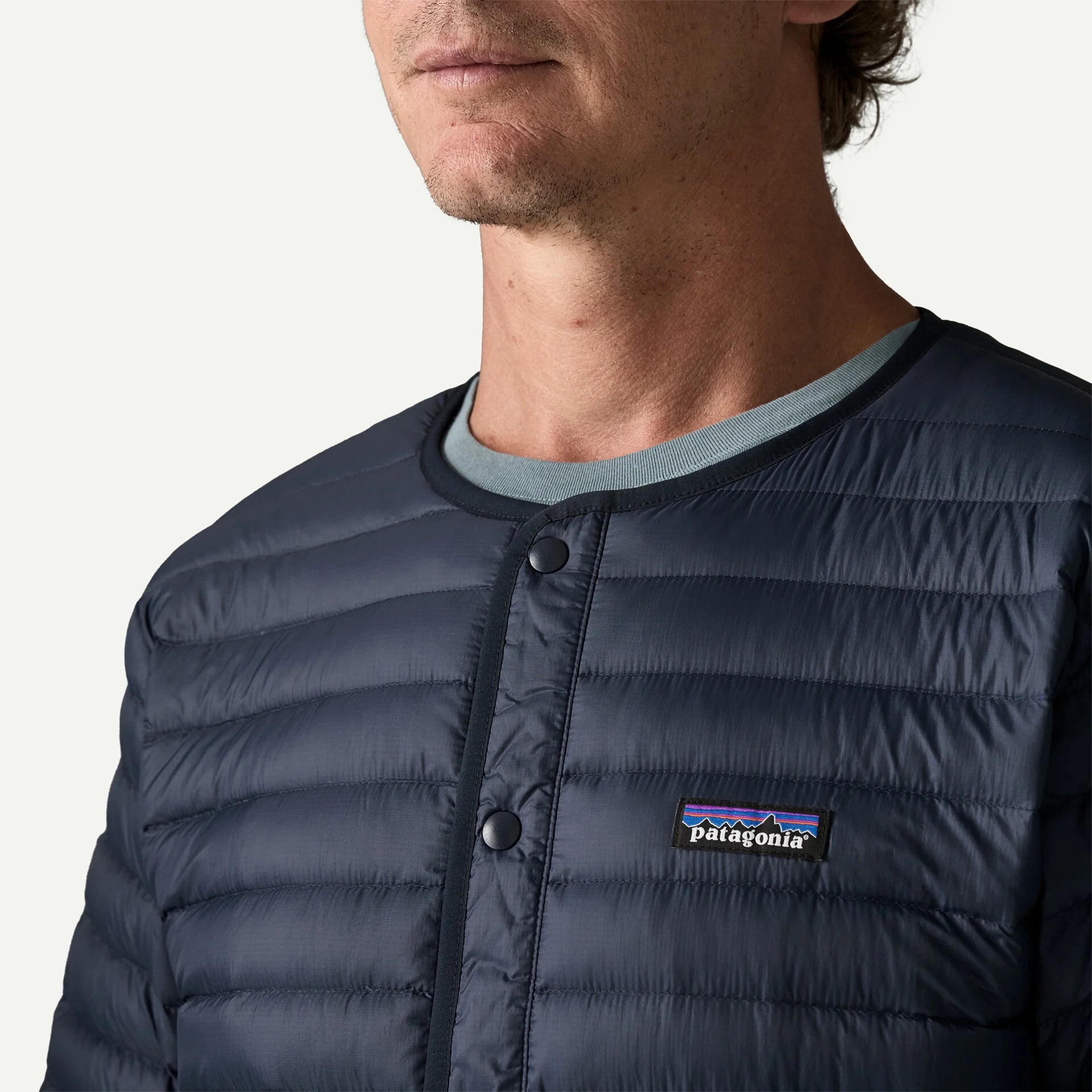Lihtweight Down Sweater Cardigan Man