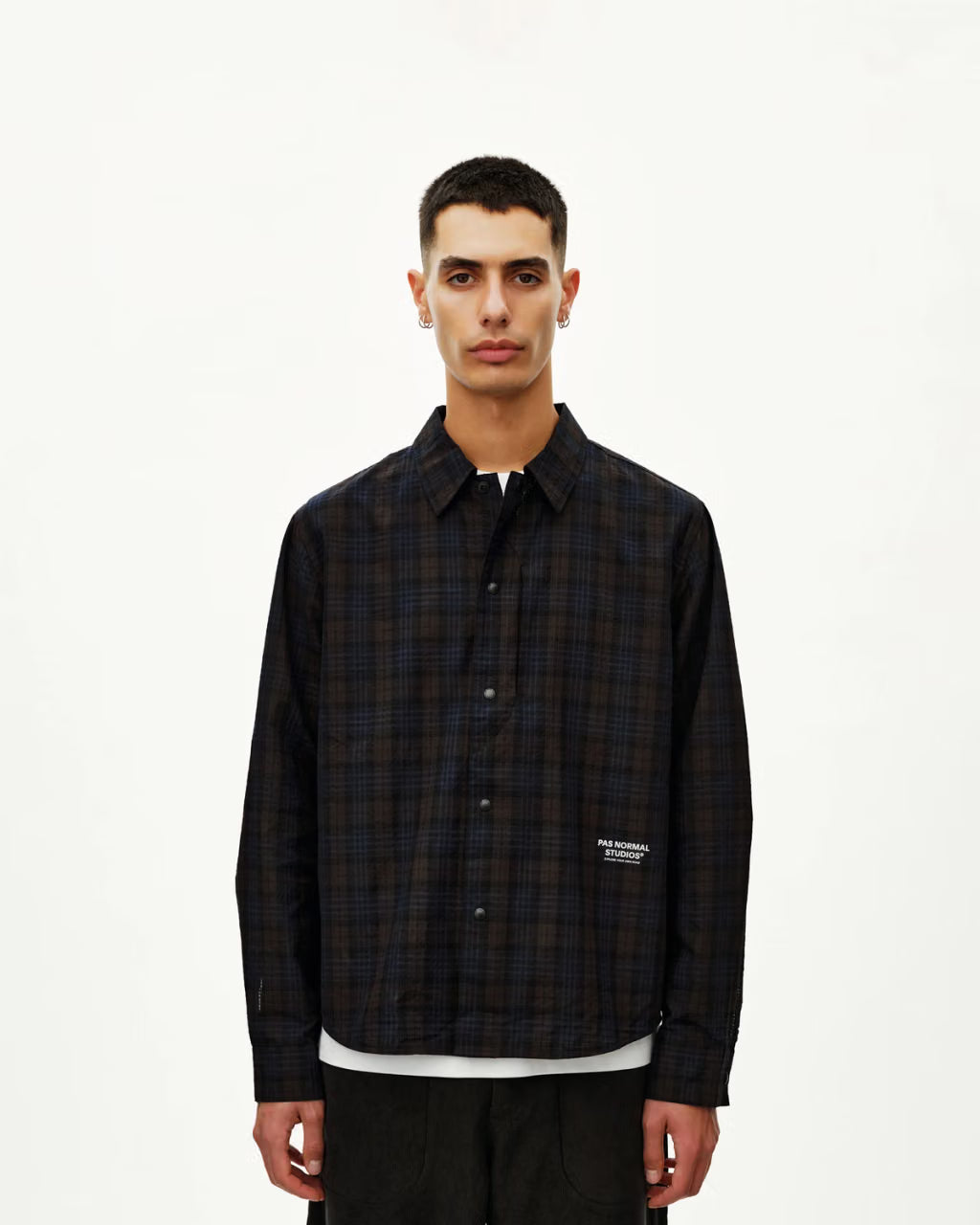 Off-Race Seersucker Shirt Man