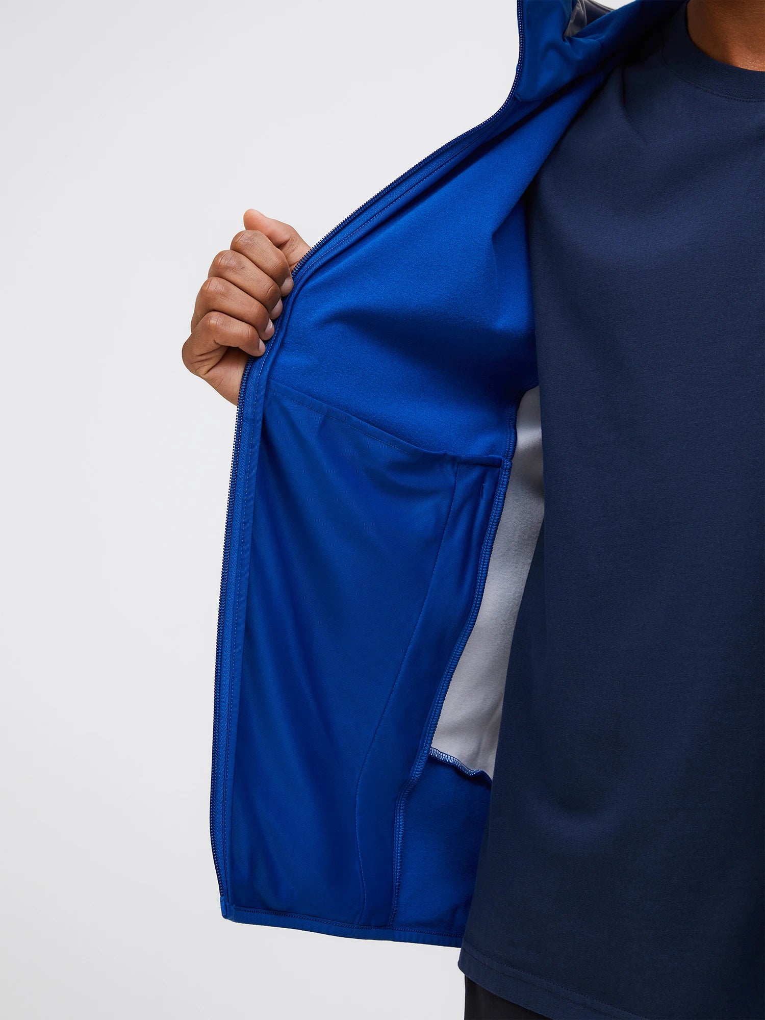 Utility Light Zip Hood Man