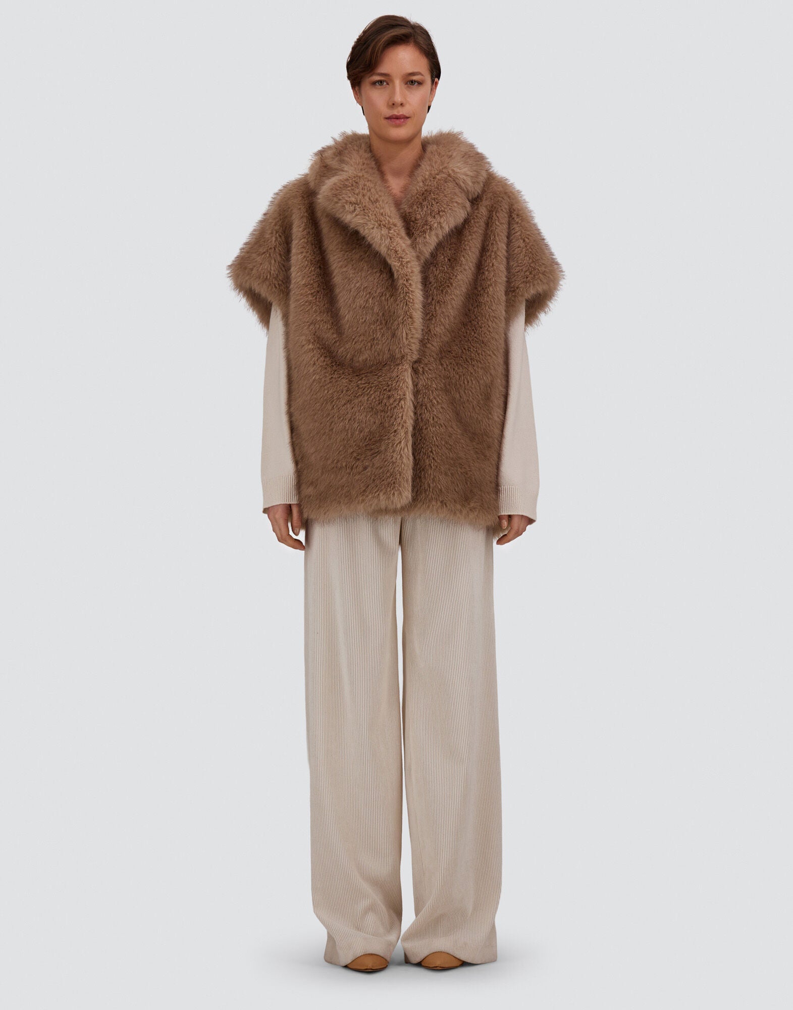 Vest Faux-Fur Wmn