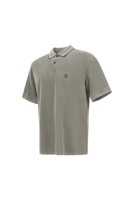 Polo In Piquet Pigment Dye Man