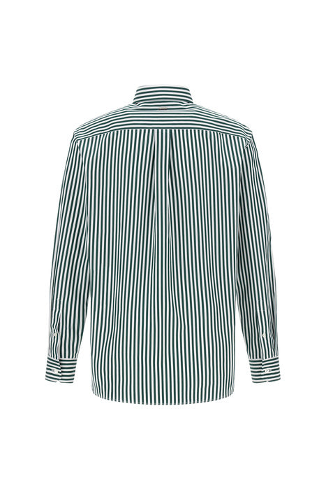 Shirt in Striped Popeline Man