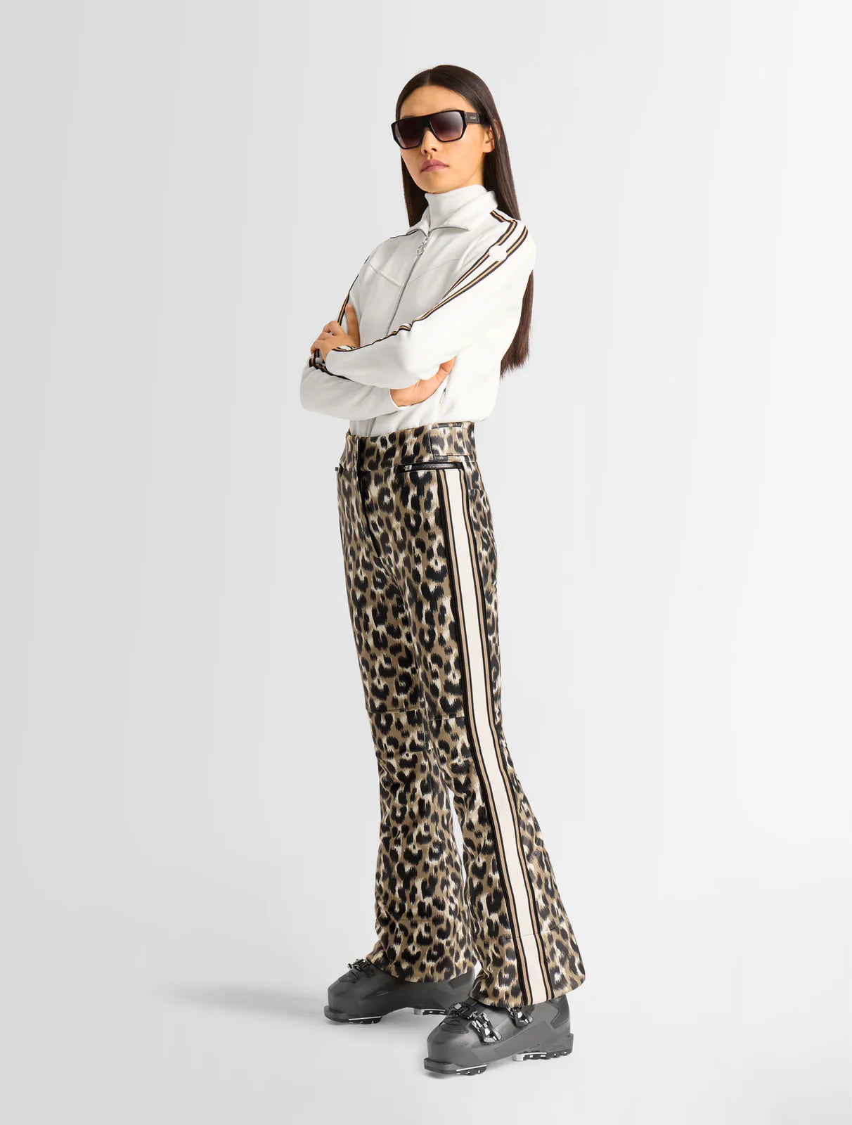 Elancia Leopard Fuseau Ski Pants W