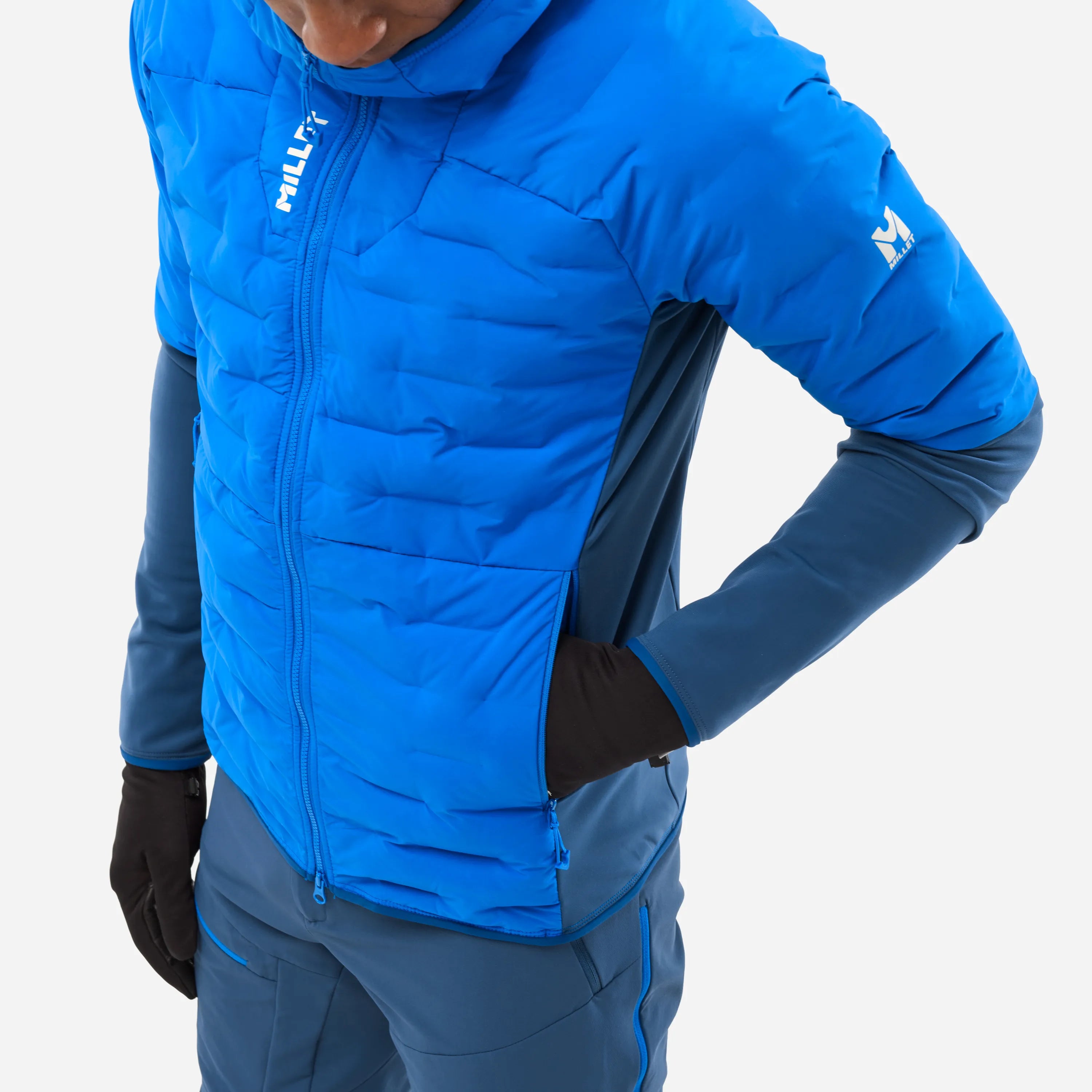 White Hybrid Downjacket M