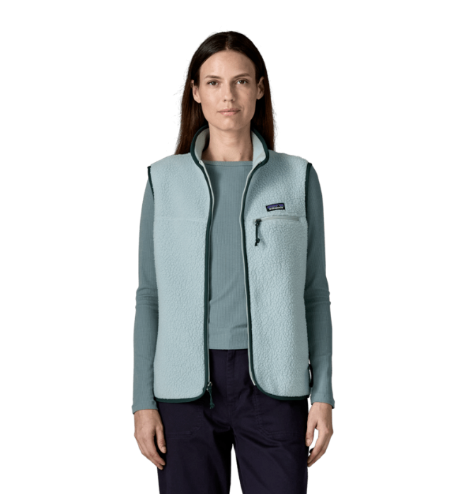 Retro Pile Fleece Vest Wmn