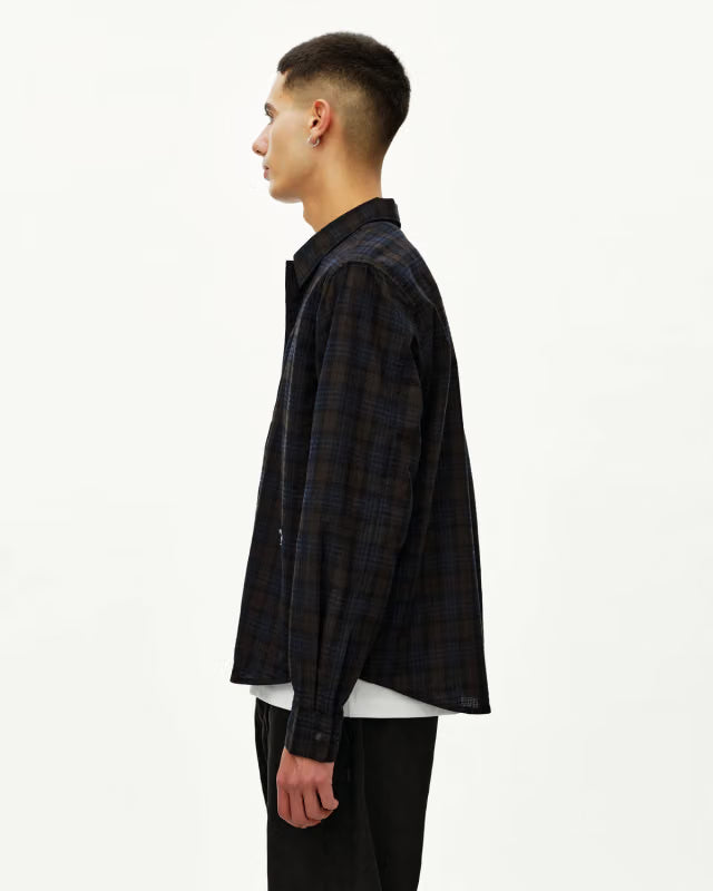 Off-Race Seersucker Shirt Man